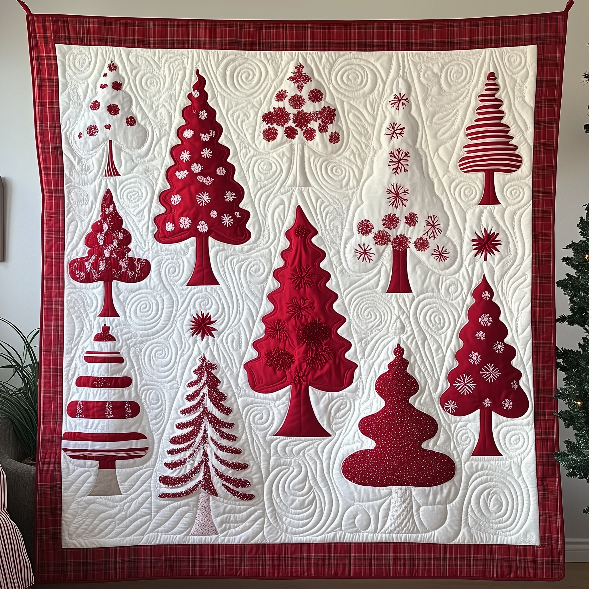Christmas Tree Quilted Blanket Throw Blanket Secret Santa Gifts For Men Christmas Tree Quilted Blanket Throw Blanket Secret Santa Gifts For Men