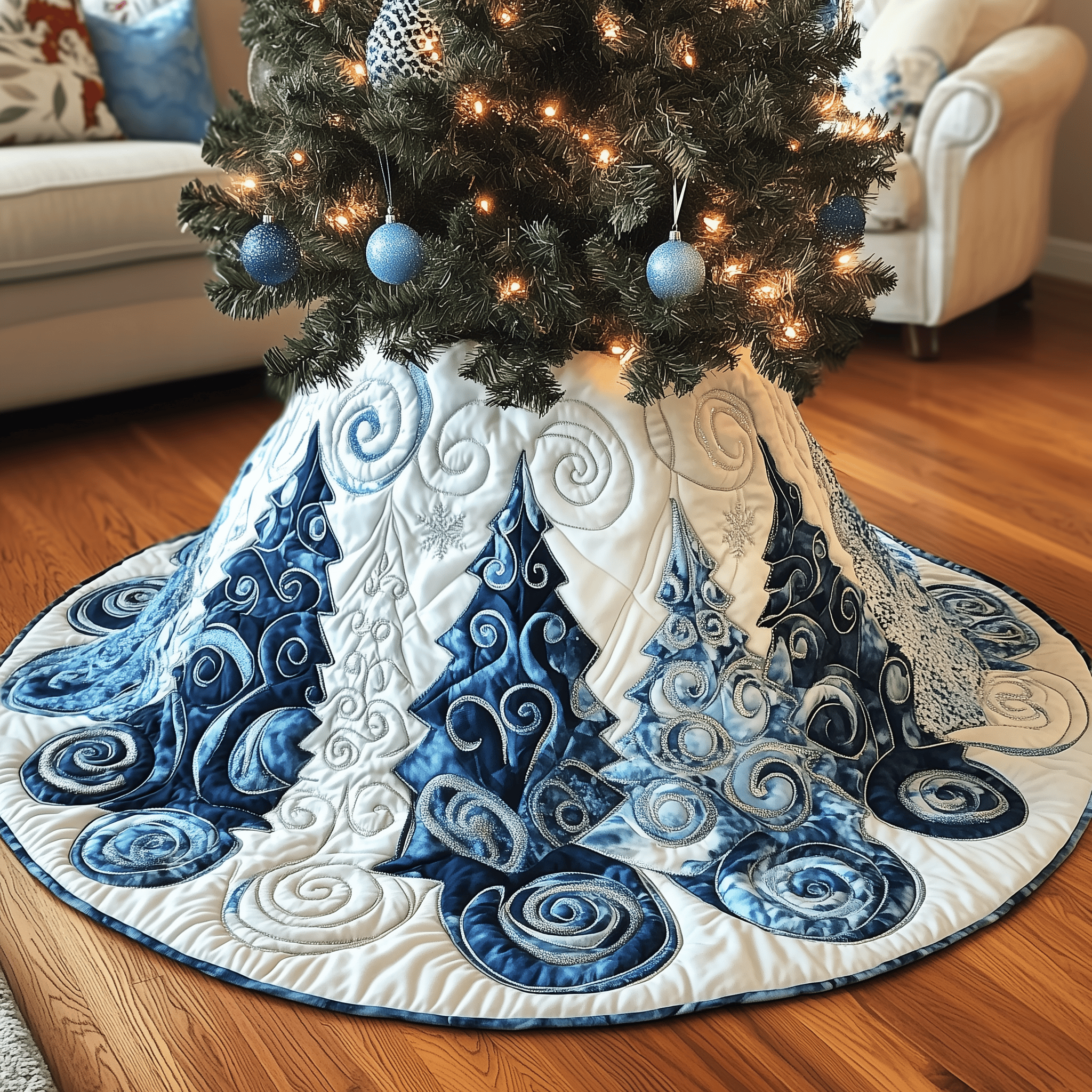 Christmas Tree Quilted Tree Skirt Feel Happy and Carefree with the Perfect Tree Skirt Christmas Tree Quilted Tree Skirt Feel Happy and Carefree with the Perfect Tree Skirt