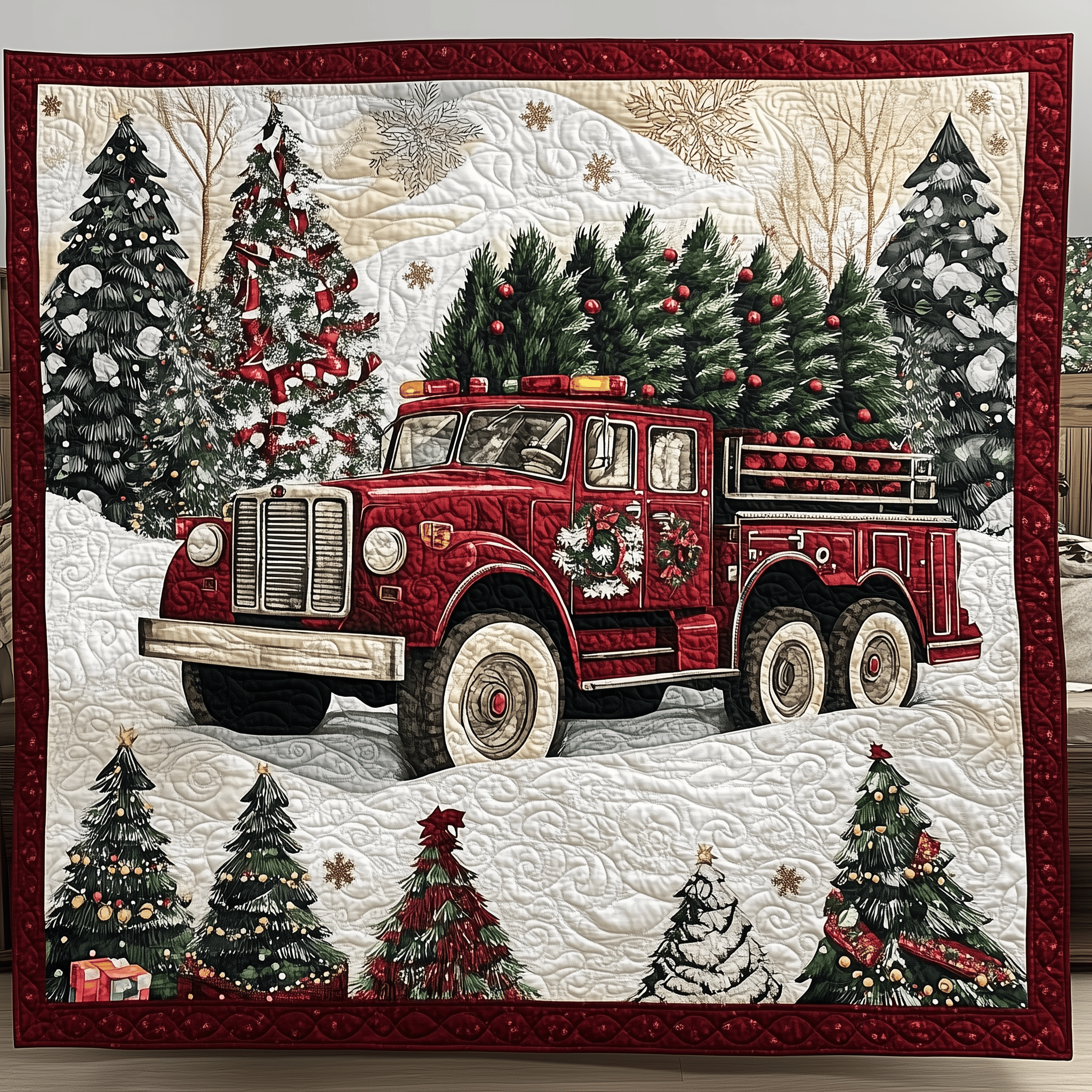 Christmas Truck Quilted Blanket Feel the Magic of Family Time with a Blanket That Fits All Christmas Truck Quilted Blanket Feel the Magic of Family Time with a Blanket That Fits All