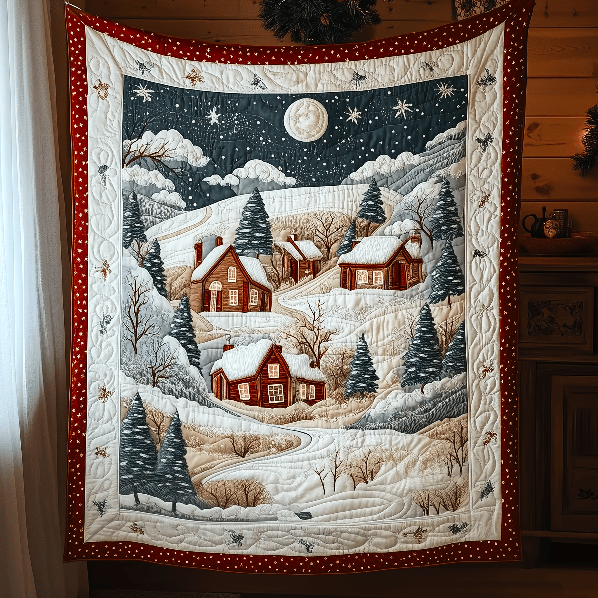 Christmas Village Quilted Blanket Feel the Joy of Togetherness with Our Cozy Blanket Christmas Village Quilted Blanket Feel the Joy of Togetherness with Our Cozy Blanket