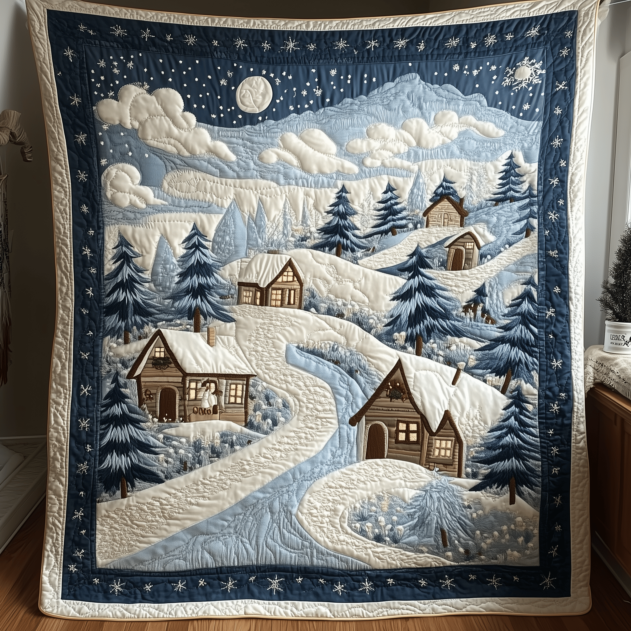 Christmas Village Quilted Blanket Feel the Magic of Family Time with a Blanket That Fits All Christmas Village Quilted Blanket Feel the Magic of Family Time with a Blanket That Fits All