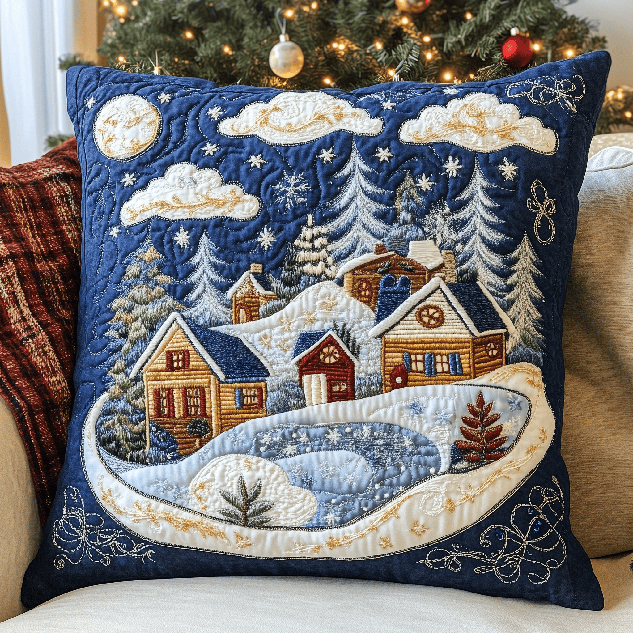 Christmas Village Quilted Pillow Case Effortless Elegance with the Right Pillow Case Christmas Village Quilted Pillow Case Effortless Elegance with the Right Pillow Case