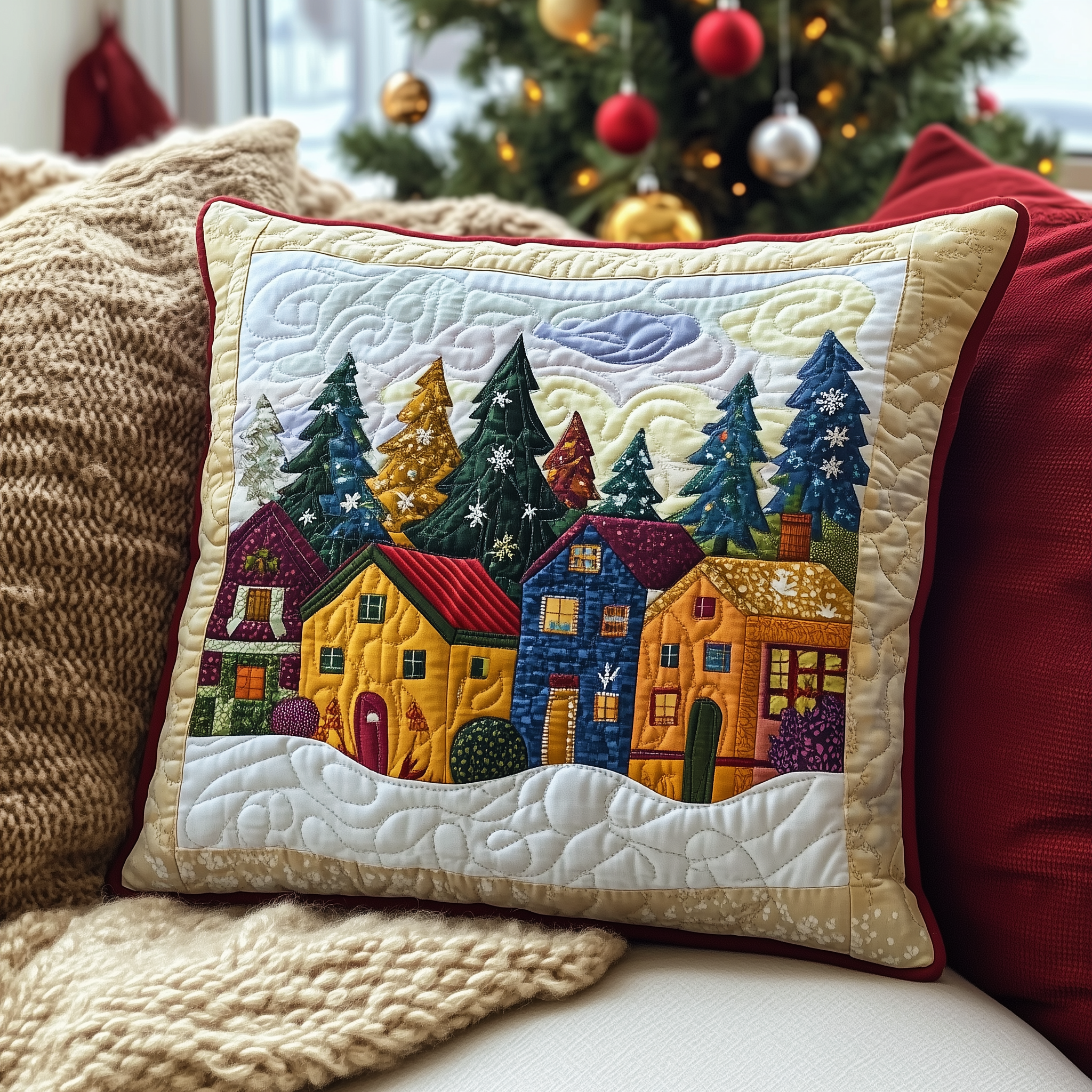 Christmas Village Quilted Pillow Case Revolutionize Your Sleep with CuttingEdge Pillow Cases Christmas Village Quilted Pillow Case Revolutionize Your Sleep with CuttingEdge Pillow Cases