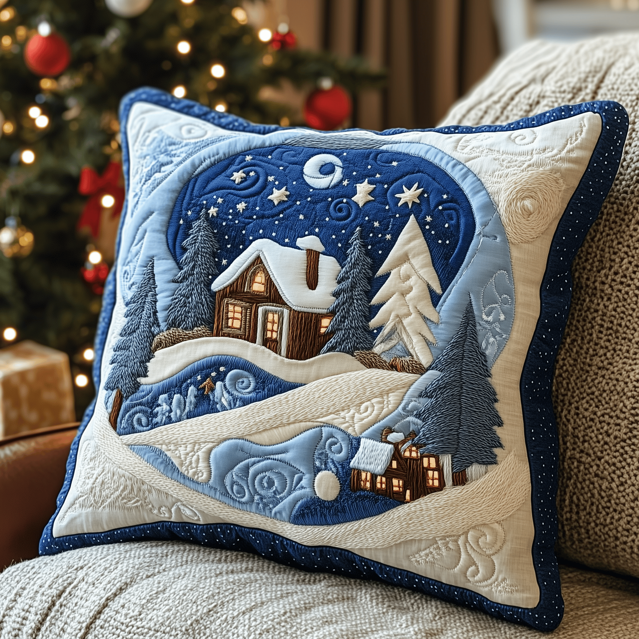 Christmas Village Quilted Pillow Case Stay Cool All Night with Advanced Pillow Case Designs Christmas Village Quilted Pillow Case Stay Cool All Night with Advanced Pillow Case Designs