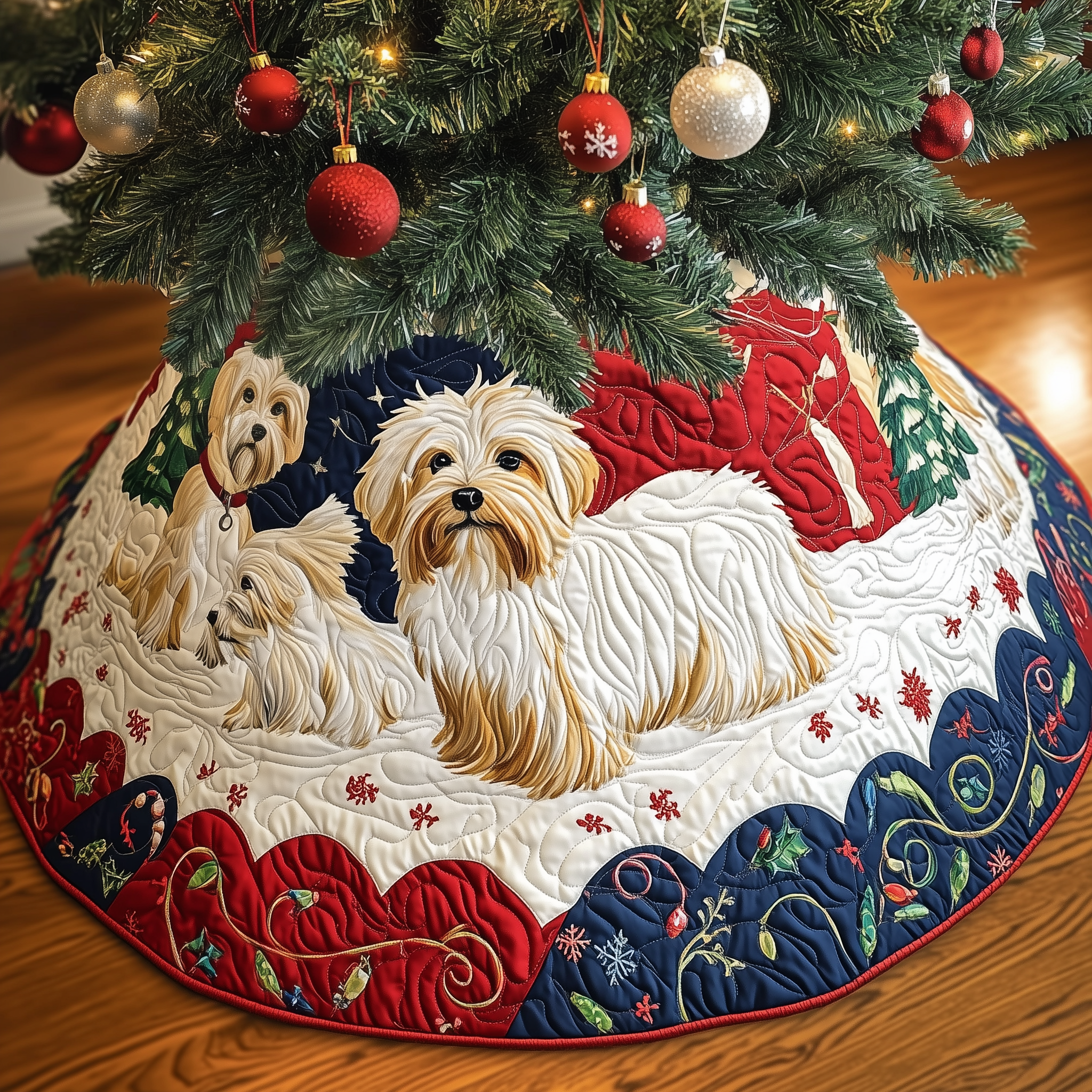 Christmas Westie Quilted Tree Skirt Celebrate Every Step of the Season with the Right Tree Skirt Christmas Westie Quilted Tree Skirt Celebrate Every Step of the Season with the Right Tree Skirt