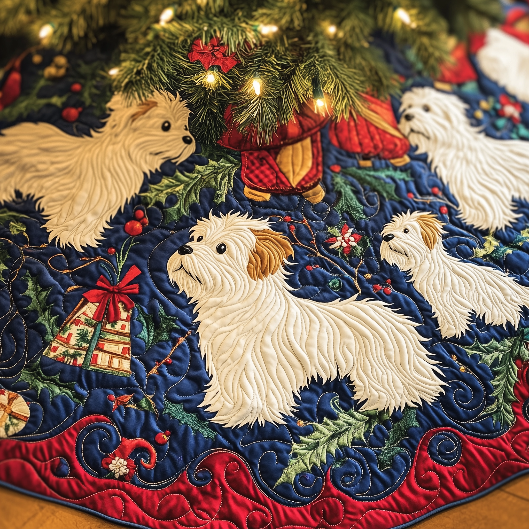 Christmas Westie Quilted Tree Skirt Feel Inspired This Christmas with a Beautiful Tree Skirt Christmas Westie Quilted Tree Skirt Feel Inspired This Christmas with a Beautiful Tree Skirt