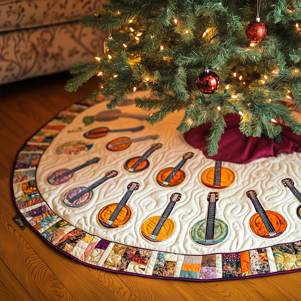 Classical Banjo Quilted Tree Skirt Feel the Comfort of Christmas with a Durable Tree Skirt Classical Banjo Quilted Tree Skirt Feel the Comfort of Christmas with a Durable Tree Skirt