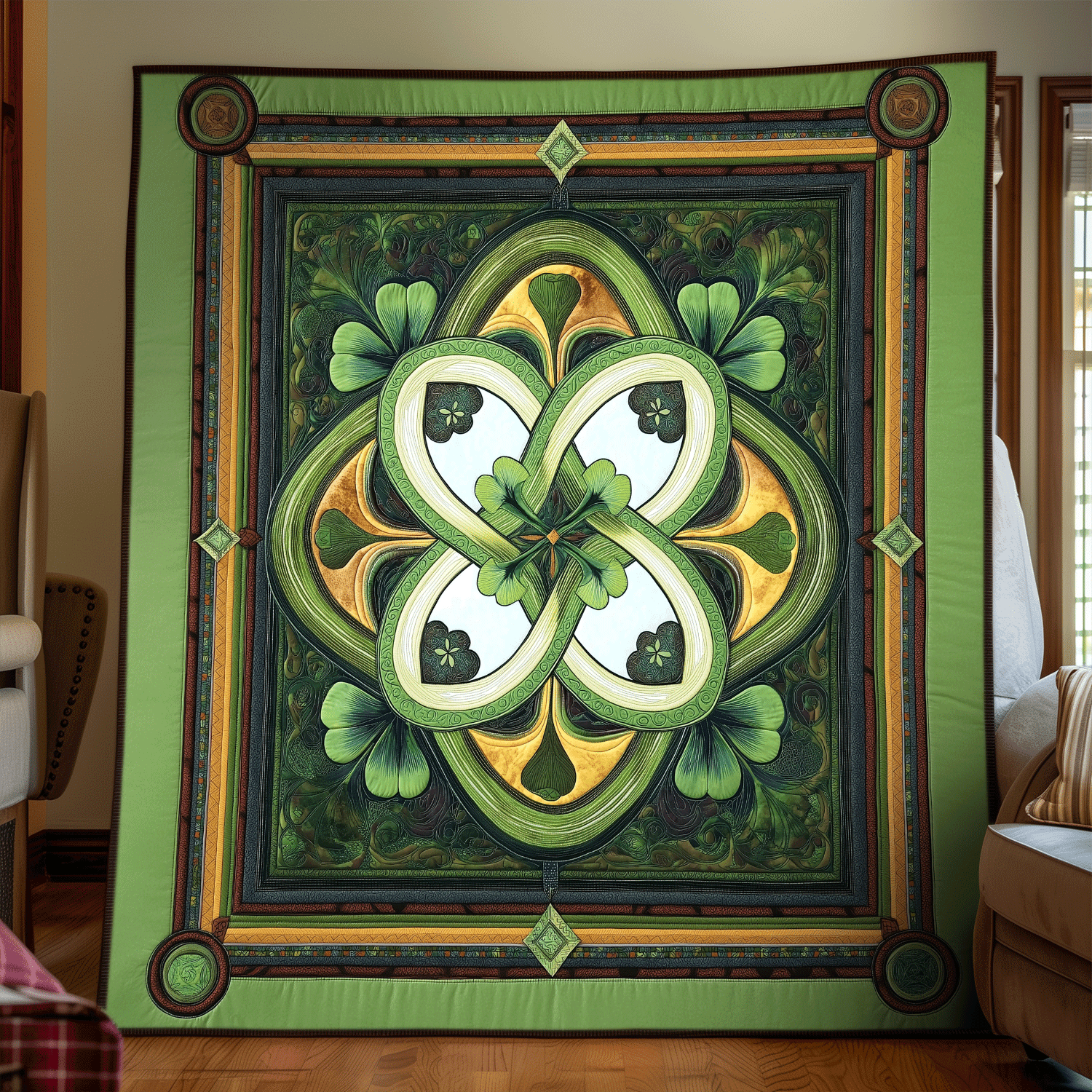 Clover Harmony Quilted Blanket Secret Santa Ideas Clover Harmony Quilted Blanket Secret Santa Ideas
