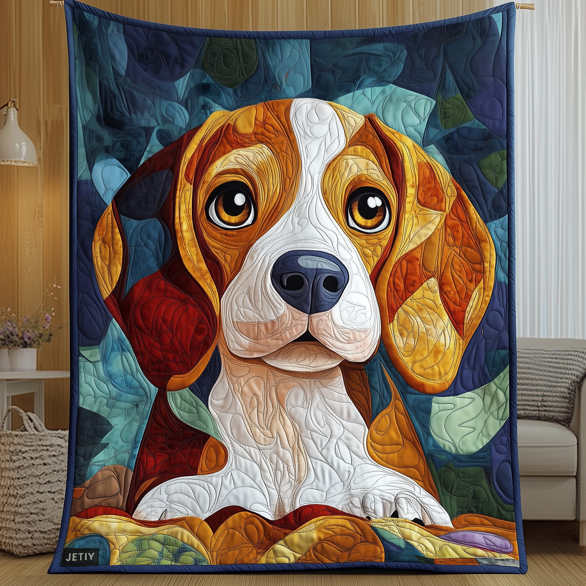 Colorful Beagle Quilted Blanket Feel the Magic of Family Time with a Blanket That Fits All Colorful Beagle Quilted Blanket Feel the Magic of Family Time with a Blanket That Fits All