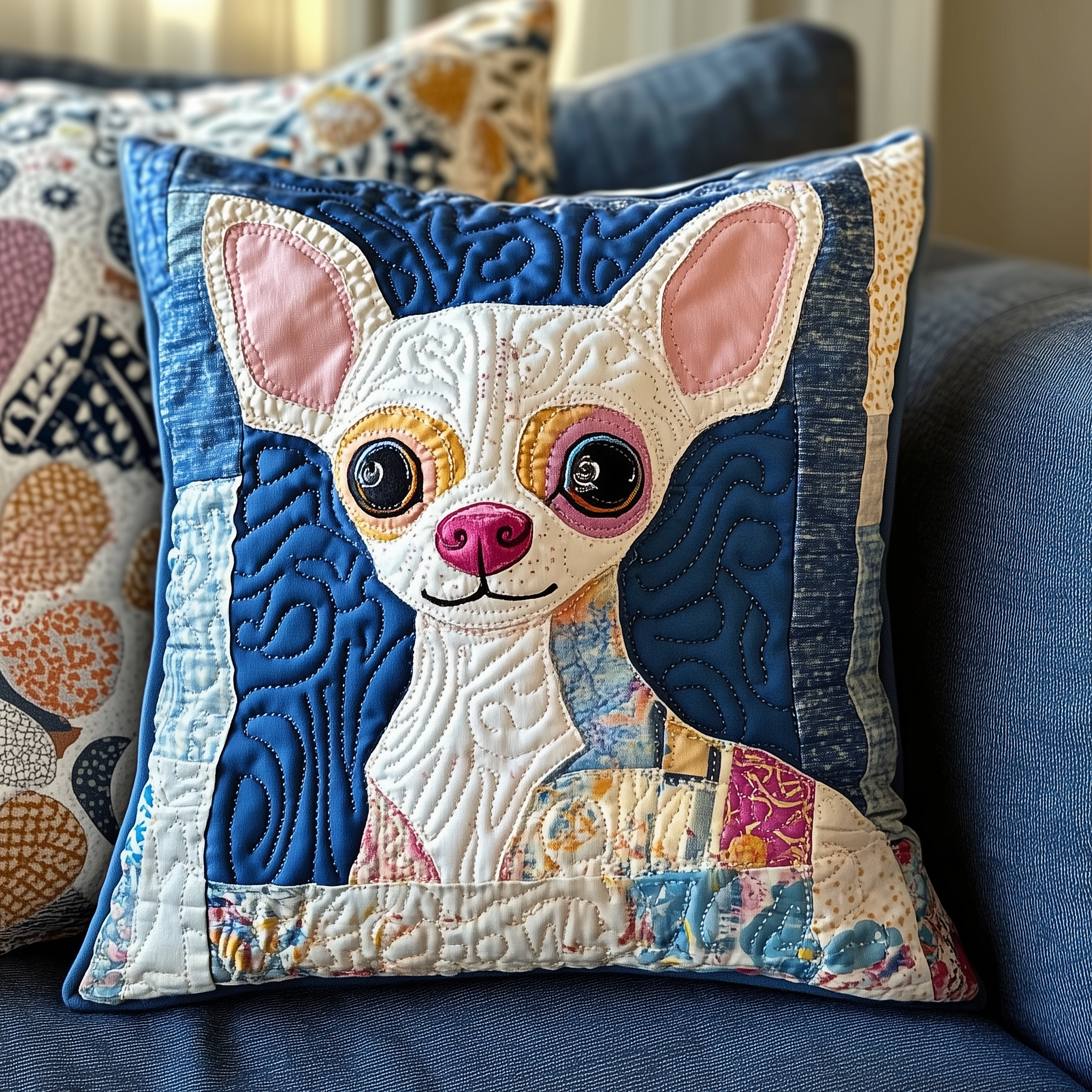 Colorful Chihuahua Quilted Pillow Case Experience Unmatched Comfort with Our Pillow Cases Colorful Chihuahua Quilted Pillow Case Experience Unmatched Comfort with Our Pillow Cases