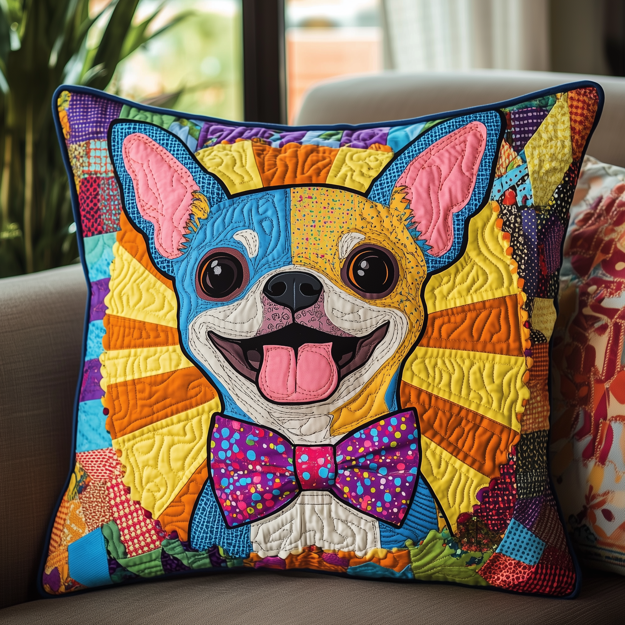 Colorful Chihuahua Quilted Pillow Case Invest in Sleep with Premium Pillow Cases Colorful Chihuahua Quilted Pillow Case Invest in Sleep with Premium Pillow Cases