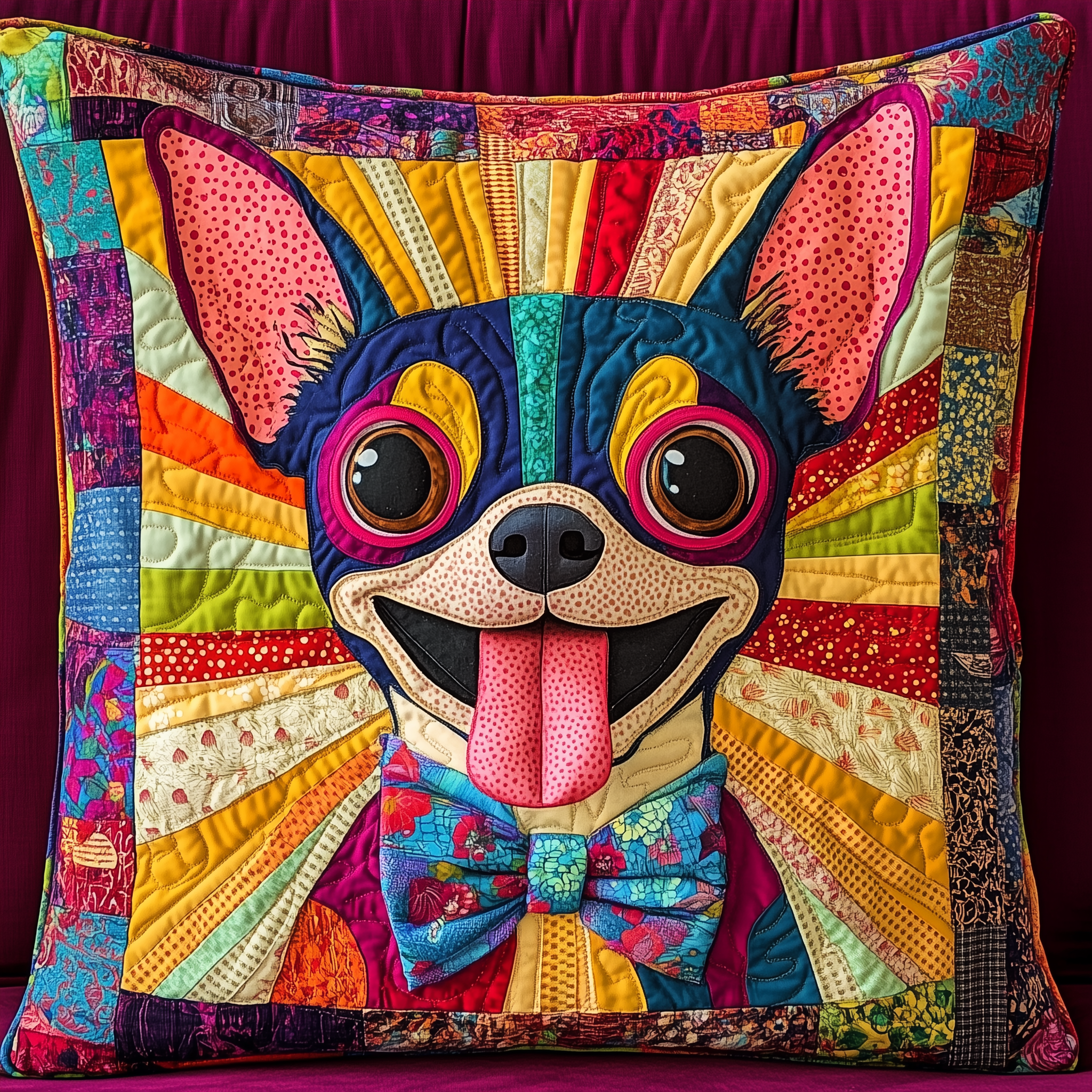 Colorful Chihuahua Quilted Pillow Case Upgrade Your Bedroom Decor with Trendy Pillow Cases Colorful Chihuahua Quilted Pillow Case Upgrade Your Bedroom Decor with Trendy Pillow Cases