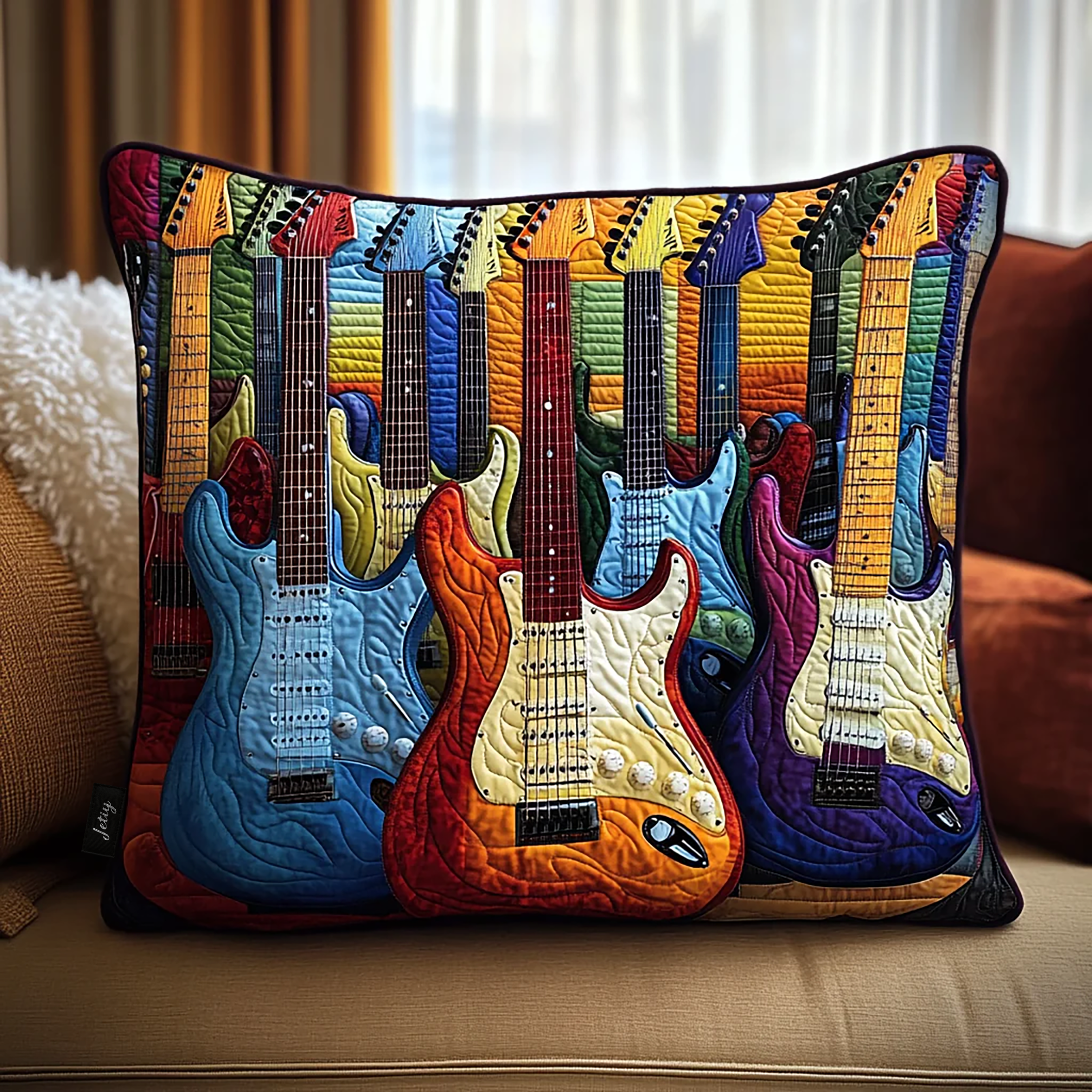 Colorful Guitar Quilted Pillow Case Experience Unmatched Comfort with Our Pillow Cases Colorful Guitar Quilted Pillow Case Experience Unmatched Comfort with Our Pillow Cases