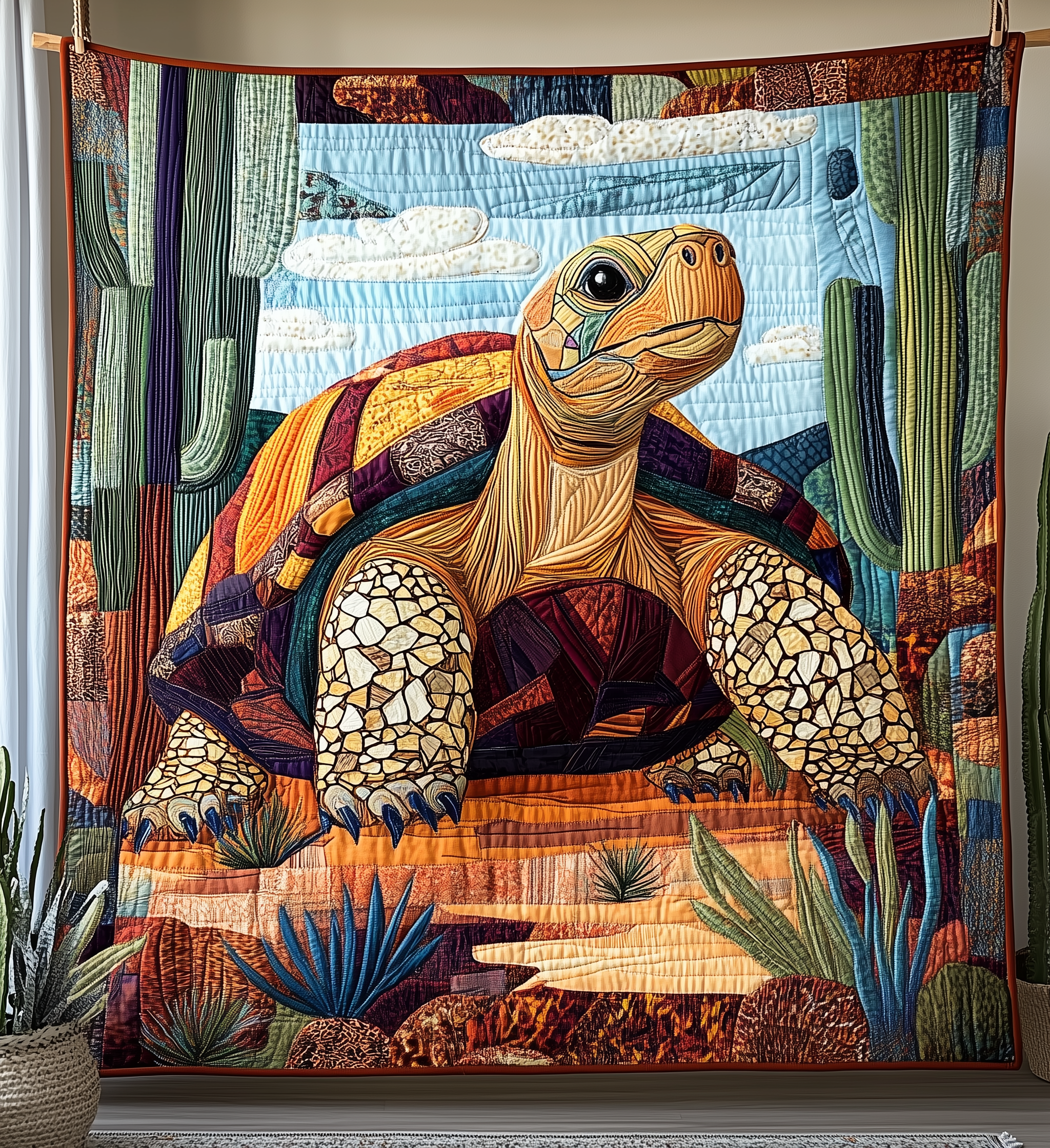 Colorful Tortoise Quilted Blanket Cute Unique Blanket Item Merch Best Gifts For Turtle Lovers Colorful Tortoise Quilted Blanket Cute Unique Blanket Item Merch Best Gifts For Turtle Lovers