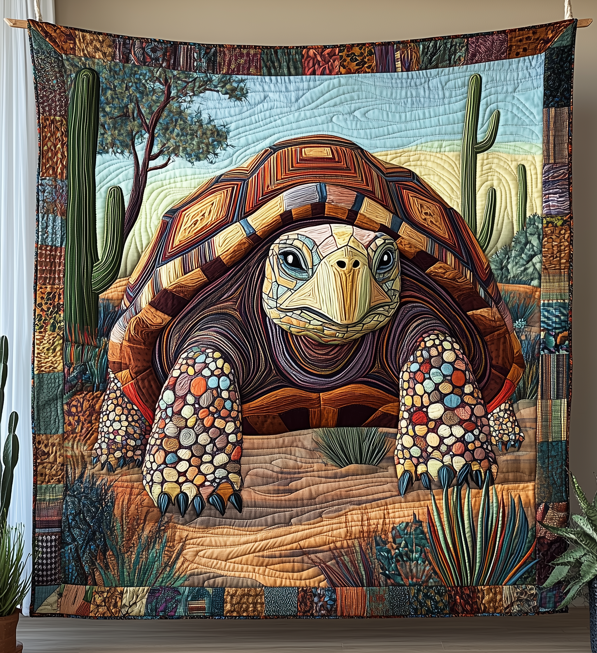 Colorful Tortoise Quilted Blanket Cute Unique Blanket Item Merch Sea Turtle Themed Gifts Colorful Tortoise Quilted Blanket Cute Unique Blanket Item Merch Sea Turtle Themed Gifts