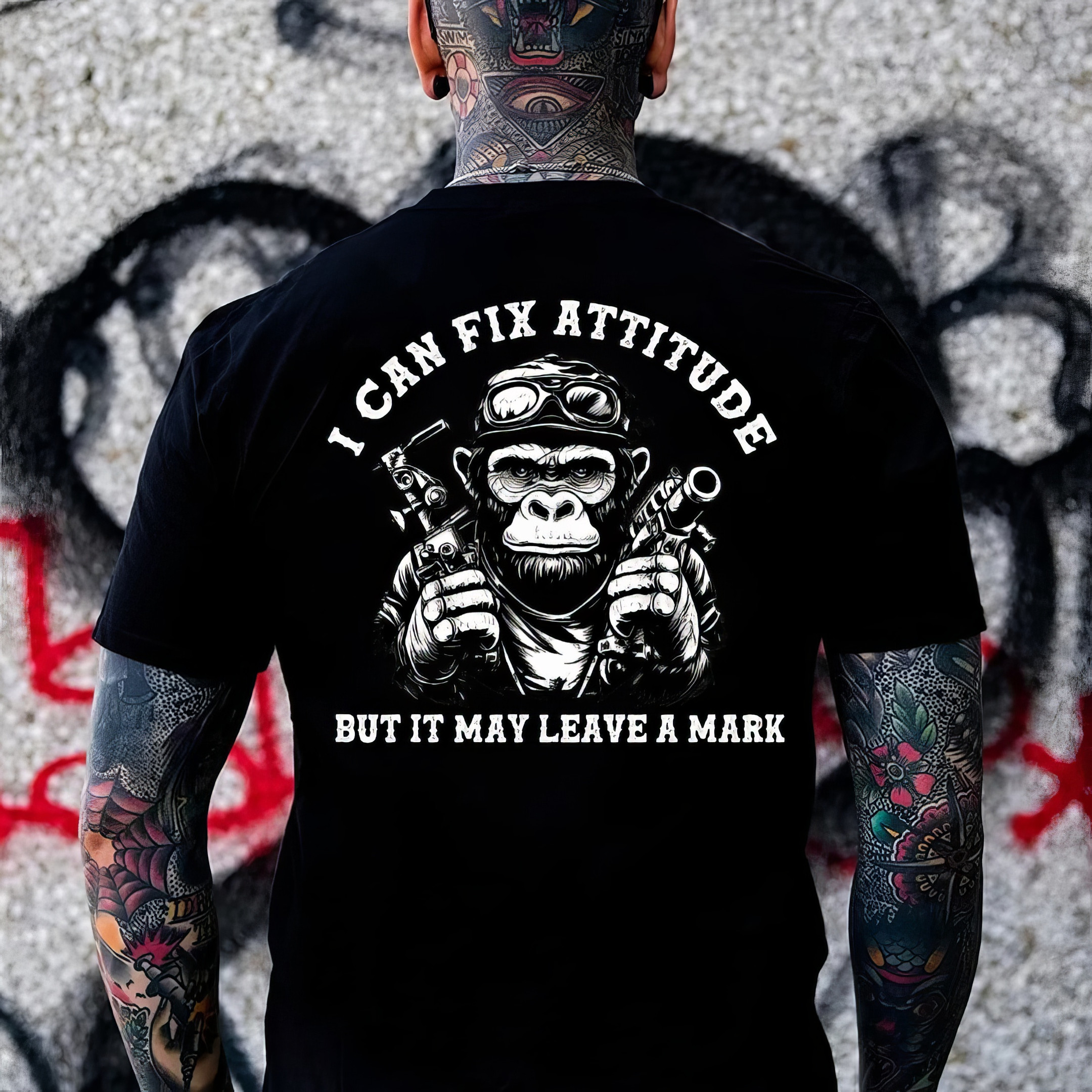Cool Monkey I Can Fix Attitude But It May Leave A Mark T-Shirt Best Father'S Day Gifts Cool Monkey I Can Fix Attitude But It May Leave A Mark T-Shirt Best Father'S Day Gifts