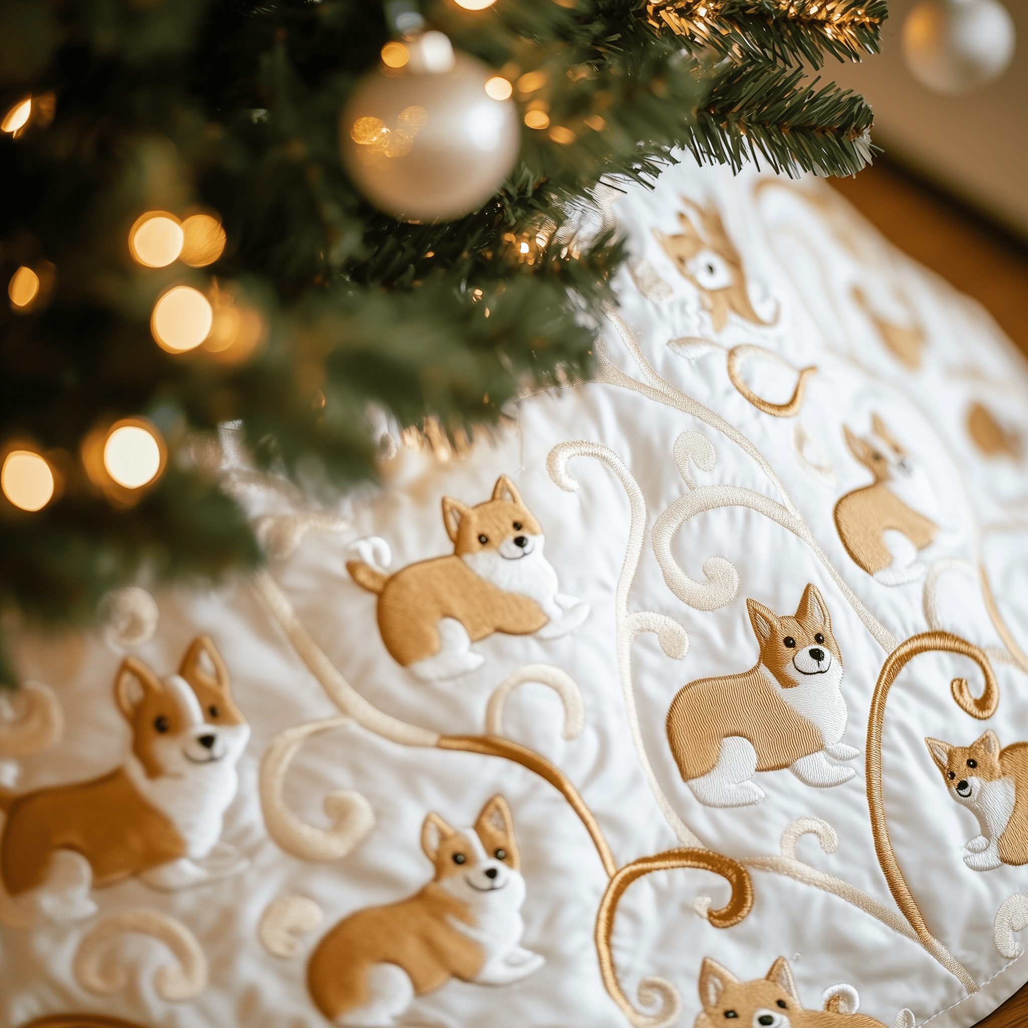 Corgi Quilted Tree Skirt Celebrate Every Detail with a Safe and Stylish Tree Skirt Corgi Quilted Tree Skirt Celebrate Every Detail with a Safe and Stylish Tree Skirt
