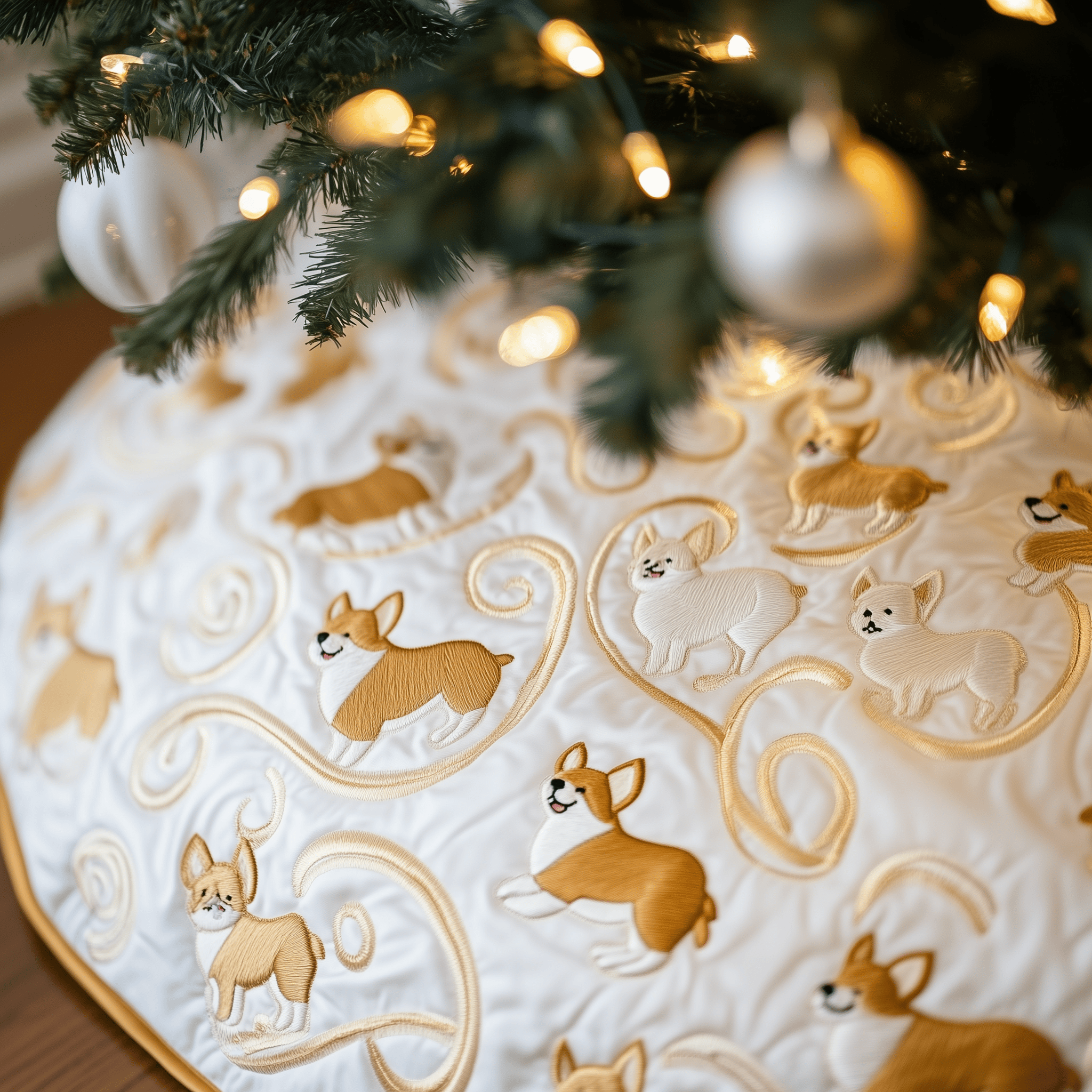Corgi Quilted Tree Skirt Feel the Essence of Christmas with a Perfect Tree Skirt Corgi Quilted Tree Skirt Feel the Essence of Christmas with a Perfect Tree Skirt
