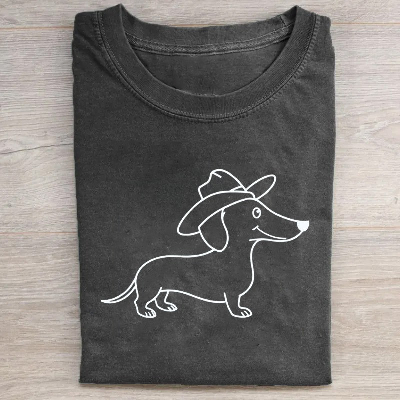 Cowboy Dachshund T-Shirt Dachshund Lovers Cute T-Shirt Good Mothers Day Gifts Cowboy Dachshund T-Shirt Dachshund Lovers Cute T-Shirt Good Mothers Day Gifts