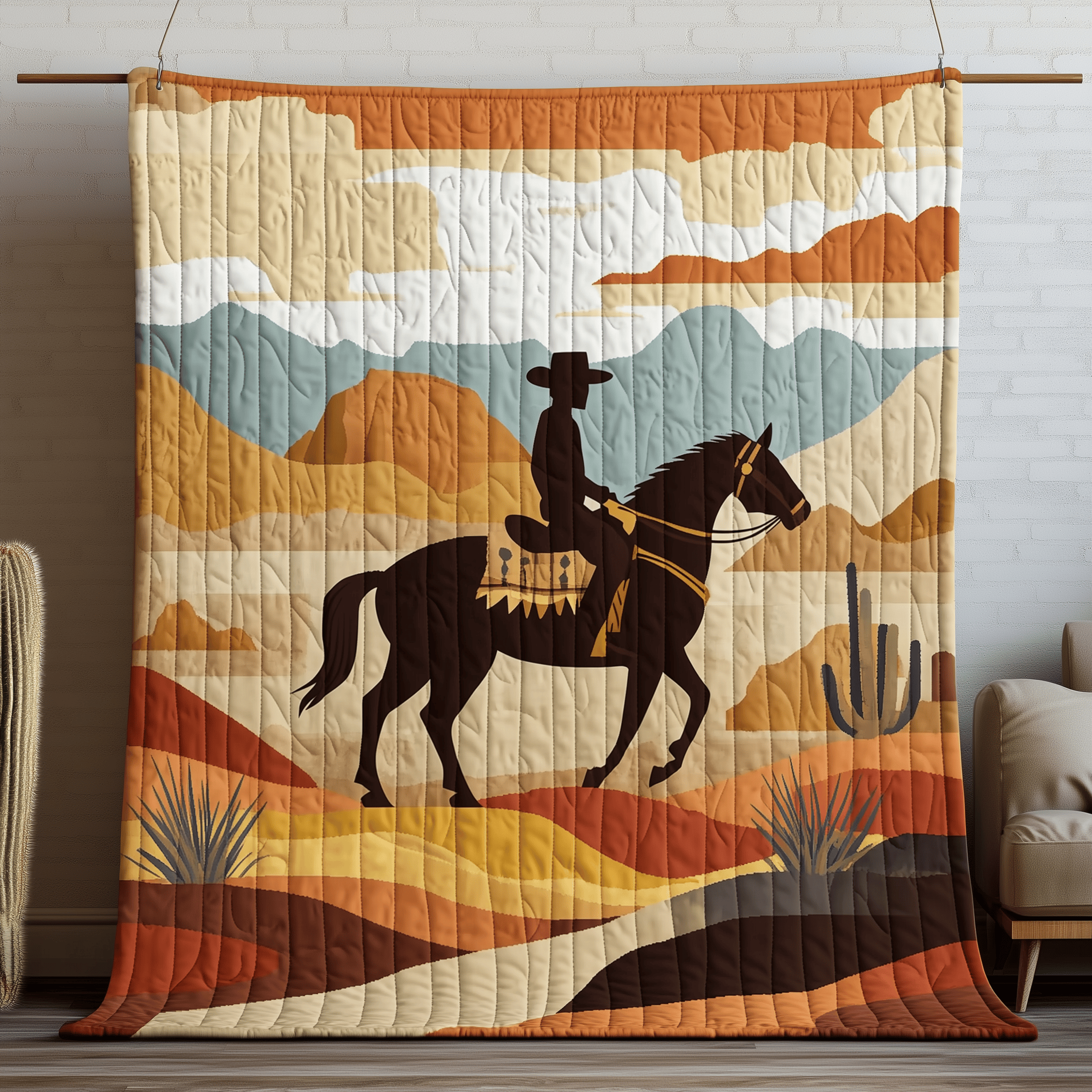 Cowboy Life Quilted Blanket Create Warm Memories with Our Blanket for All Ages Cowboy Life Quilted Blanket Create Warm Memories with Our Blanket for All Ages