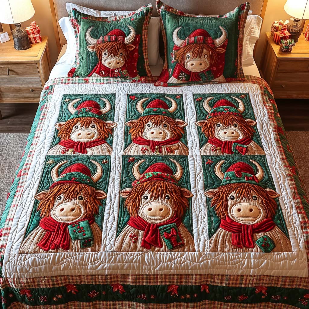 Cozy Antlers Quilted Bedding Set Cow Lover Gift Ideas Cozy Antlers Quilted Bedding Set Cow Lover Gift Ideas