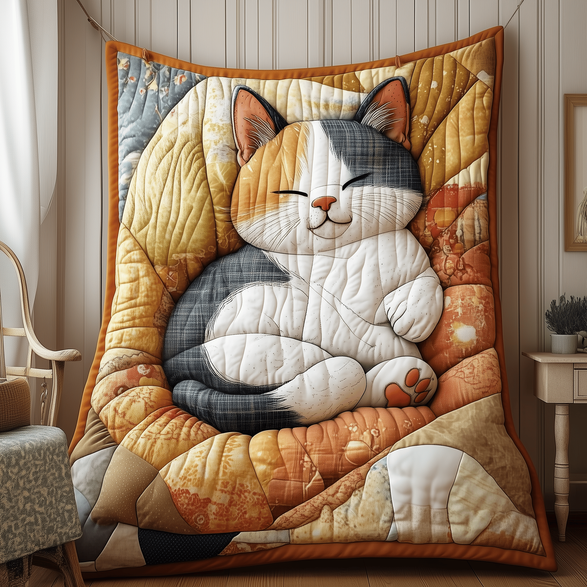 Cozy Cat Quilted Blanket Feel the Bond of Home with Our Family-Friendly Blanket Cozy Cat Quilted Blanket Feel the Bond of Home with Our Family-Friendly Blanket