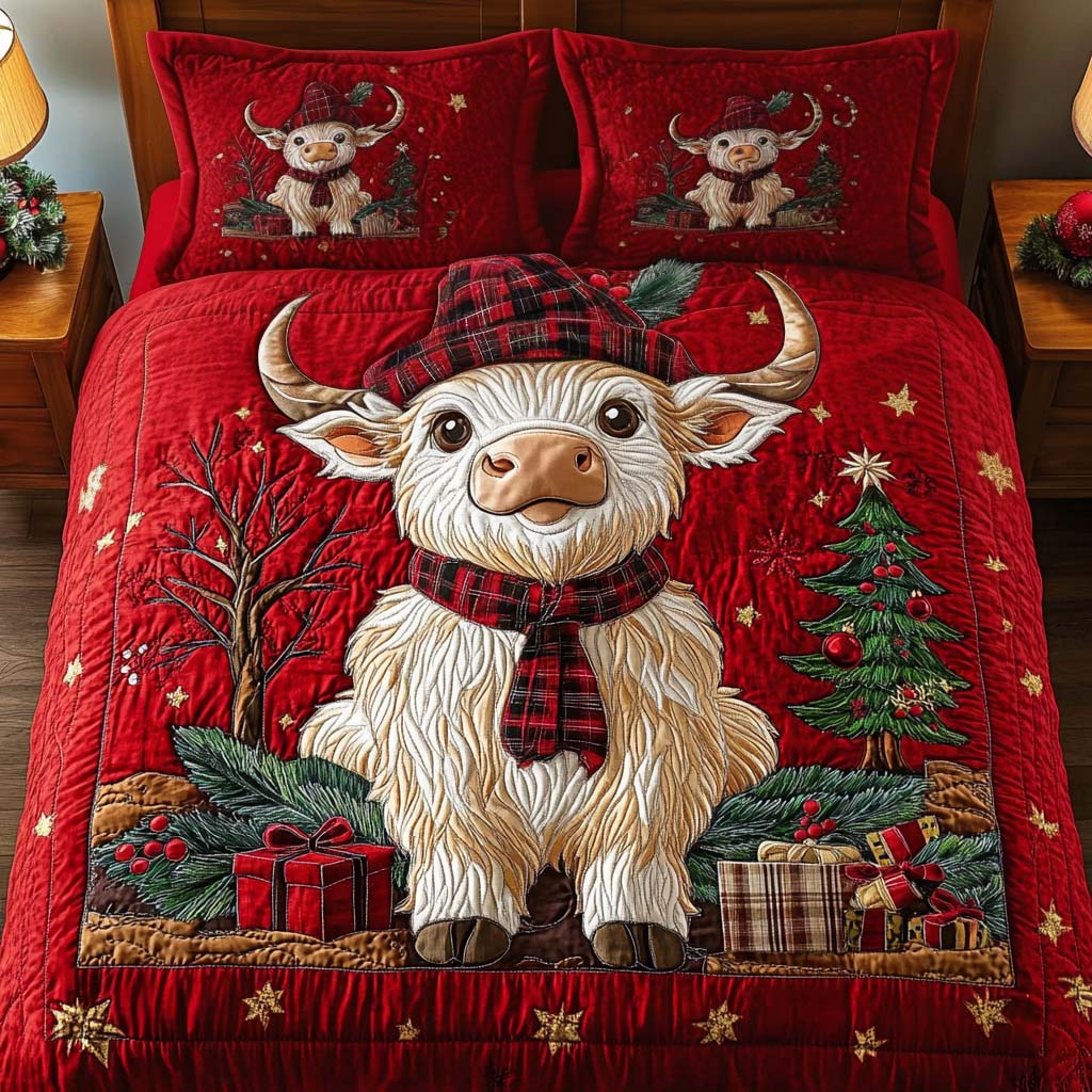 Cozy Red Plaid Quilted Bedding Set Cowboy Related Gifts Cozy Red Plaid Quilted Bedding Set Cowboy Related Gifts