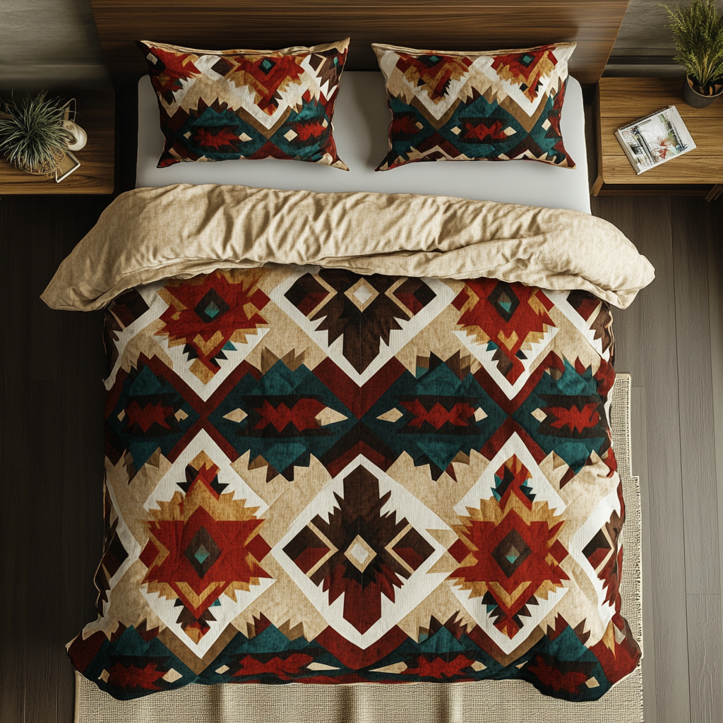 Cultural Tapestry Quilted Bedding Set Native American Gifts For Her Cultural Tapestry Quilted Bedding Set Native American Gifts For Her