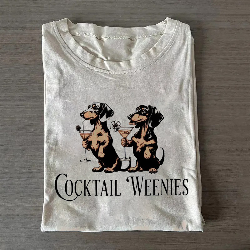 Dachshund Cocktail Weenies T-Shirt Dachshund Lovers Funny Shirt Unique Gifts For Dad Dachshund Cocktail Weenies T-Shirt Dachshund Lovers Funny Shirt Unique Gifts For Dad