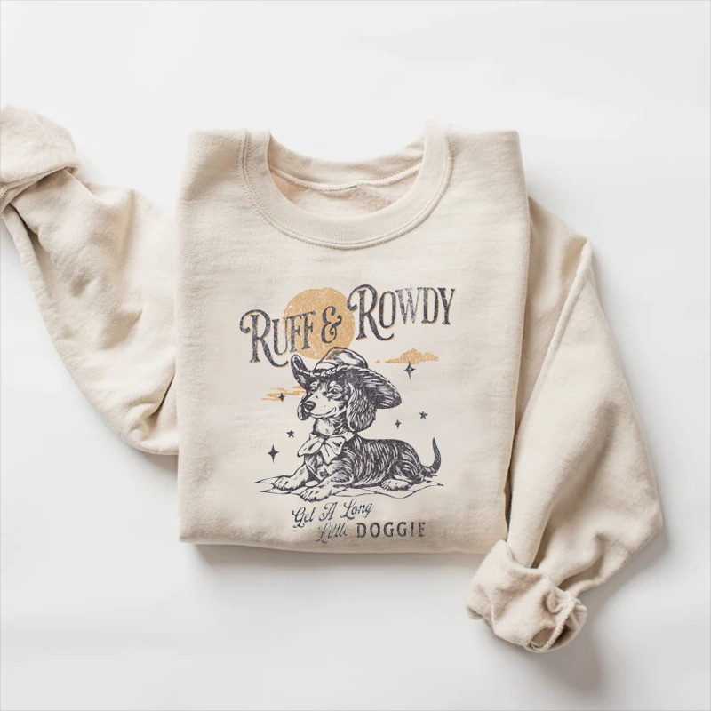 Dachshund Cowboy Sweatshirt Ruff And Rowdy Get A Long Little Doggie Sweatshirt Step Dad Gifts Dachshund Cowboy Sweatshirt Ruff And Rowdy Get A Long Little Doggie Sweatshirt Step Dad Gifts