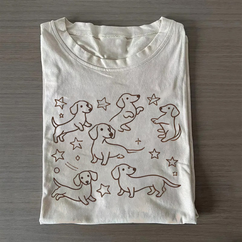 Dachshund Doodle T-Shirt Cute Dachshund Lovers Shirt Great Father'S Day Gifts Dachshund Doodle T-Shirt Cute Dachshund Lovers Shirt Great Father'S Day Gifts