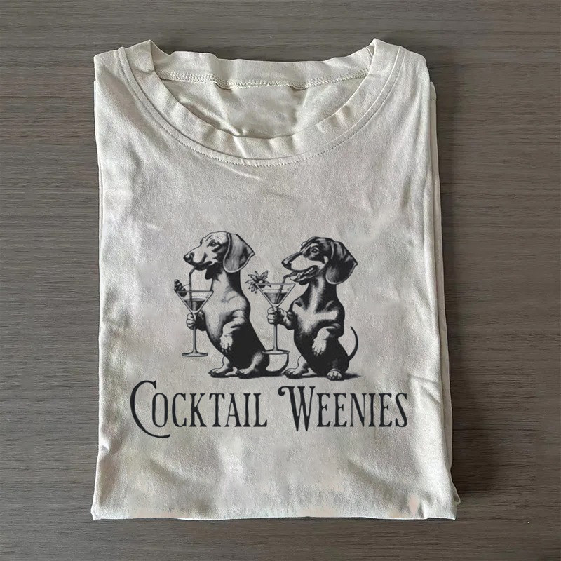 Dachshund Funny Cocktail Weenies T-shirt Mother'S Day Gift From Mother To Daughter Dachshund Funny Cocktail Weenies T-shirt Mother'S Day Gift From Mother To Daughter