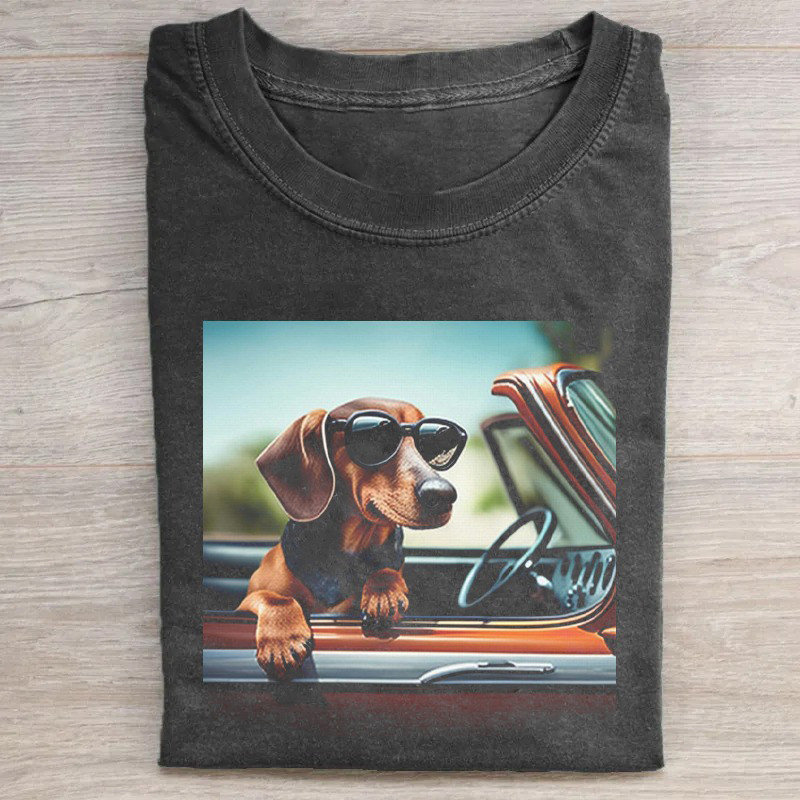 Dachshund In Car T-Shirt Funny Dachshund Lovers Shirt Mothers Birthday Gifts Dachshund In Car T-Shirt Funny Dachshund Lovers Shirt Mothers Birthday Gifts