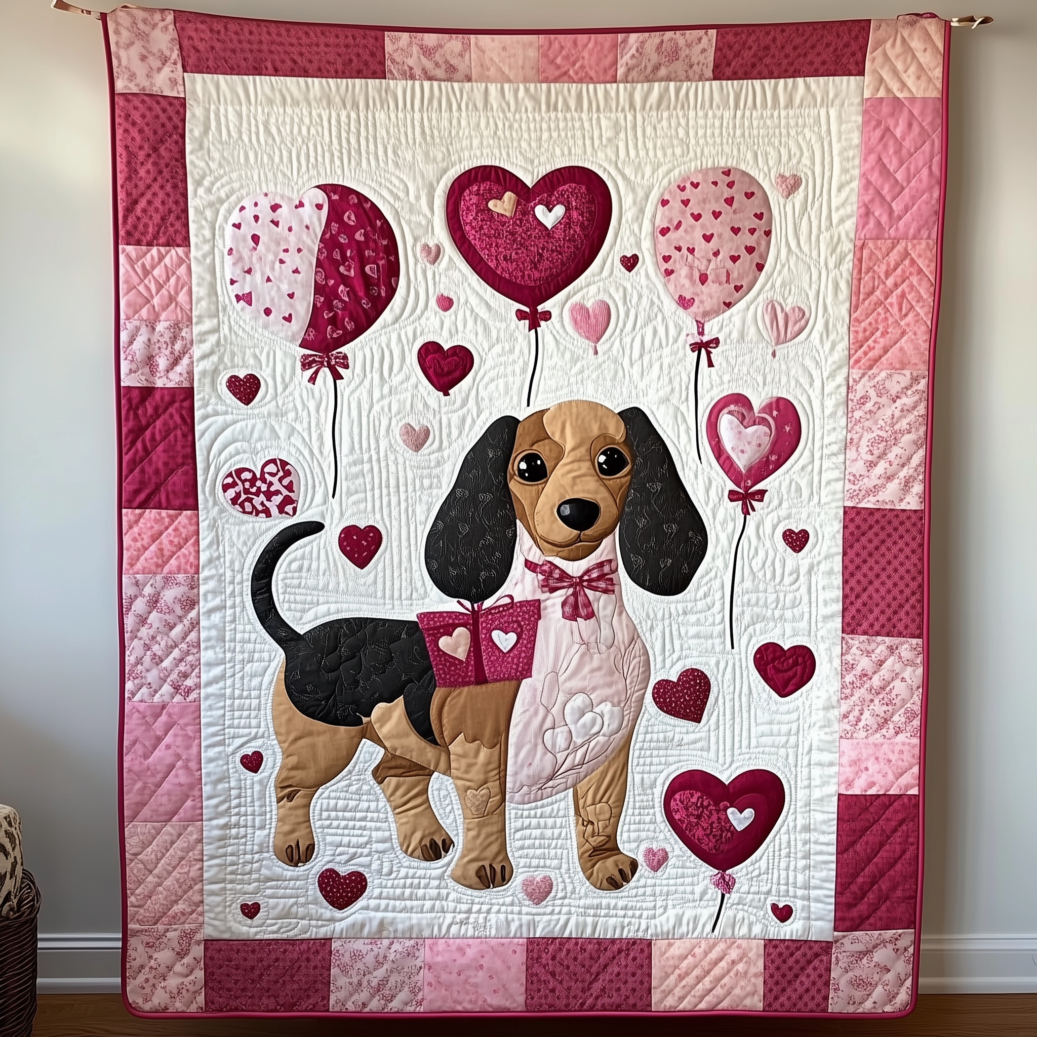 Dachshund Love Quilted Blanket Sofa Throw Blanket Items Dachshund Gifts For Mom Dachshund Love Quilted Blanket Sofa Throw Blanket Items Dachshund Gifts For Mom