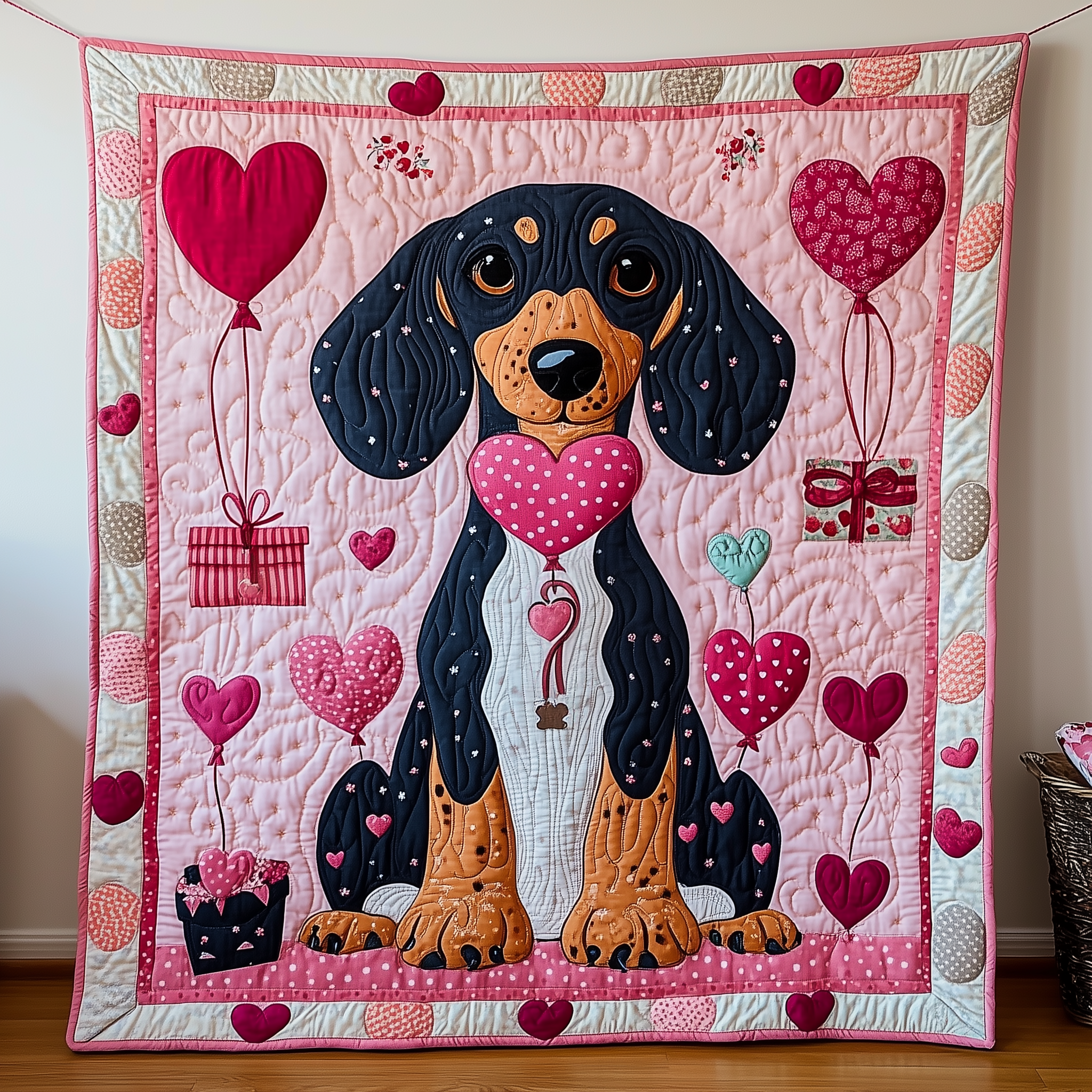 Dachshund Love Quilted Blanket Sofa Throw Blanket Items Dachshund Products Merchandise Dachshund Love Quilted Blanket Sofa Throw Blanket Items Dachshund Products Merchandise