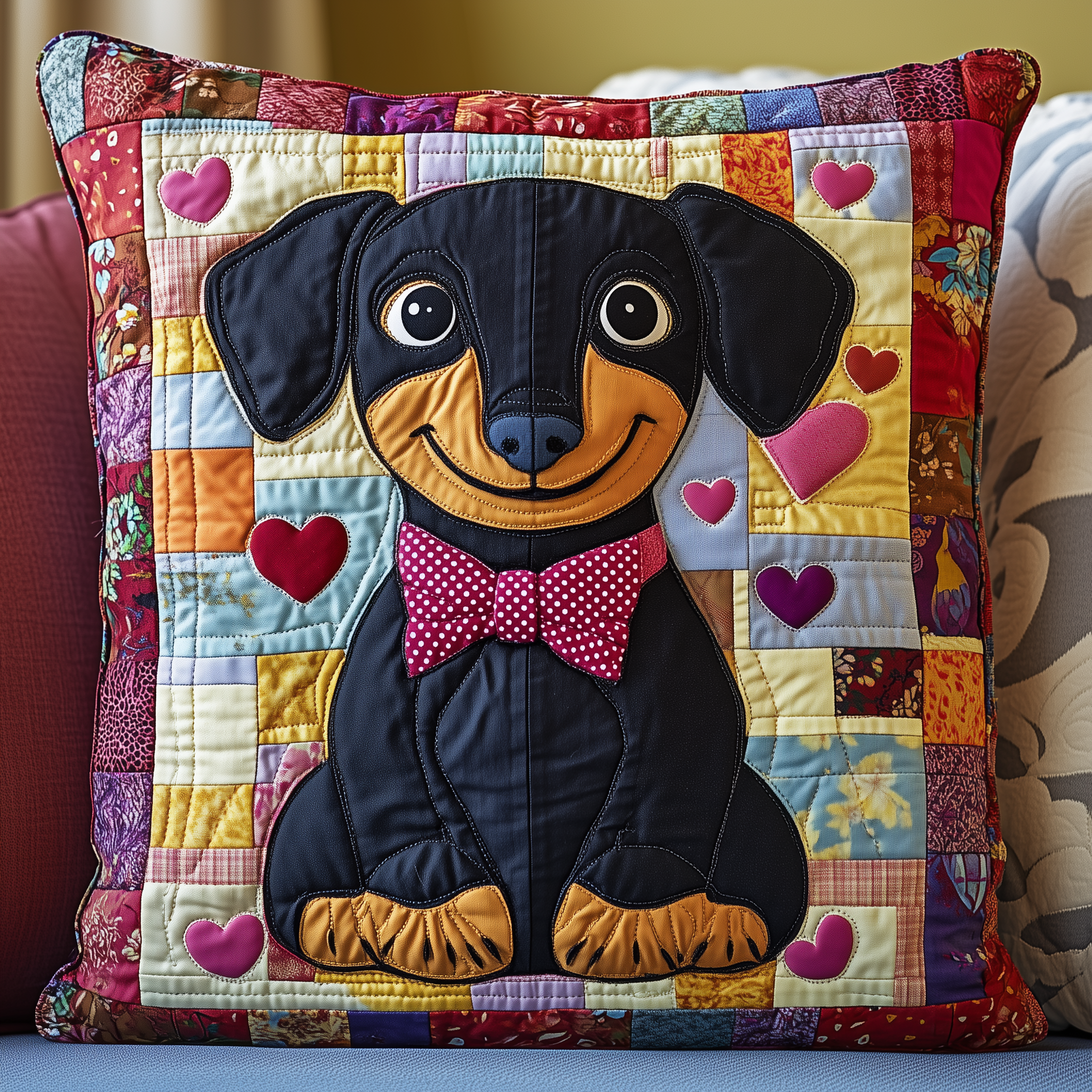 Dachshund Love Quilted Pillow Case Dream Big with Pillow Cases That Feel Like a Hug Dachshund Love Quilted Pillow Case Dream Big with Pillow Cases That Feel Like a Hug