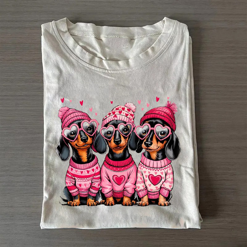 Dachshund Lovers Cute T-Shirt Valentine Dachshund T-Shirt Mother To Be Gifts Dachshund Lovers Cute T-Shirt Valentine Dachshund T-Shirt Mother To Be Gifts