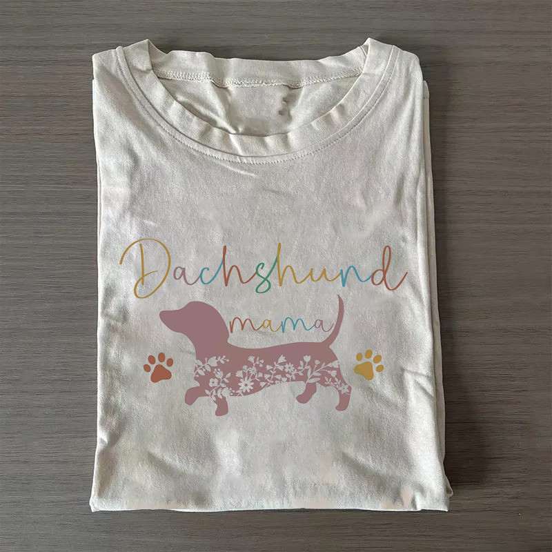 Dachshund Mama T-Shirt Dachshund Lovers Cute Shirt Gifts For Mom From Daughter Dachshund Mama T-Shirt Dachshund Lovers Cute Shirt Gifts For Mom From Daughter