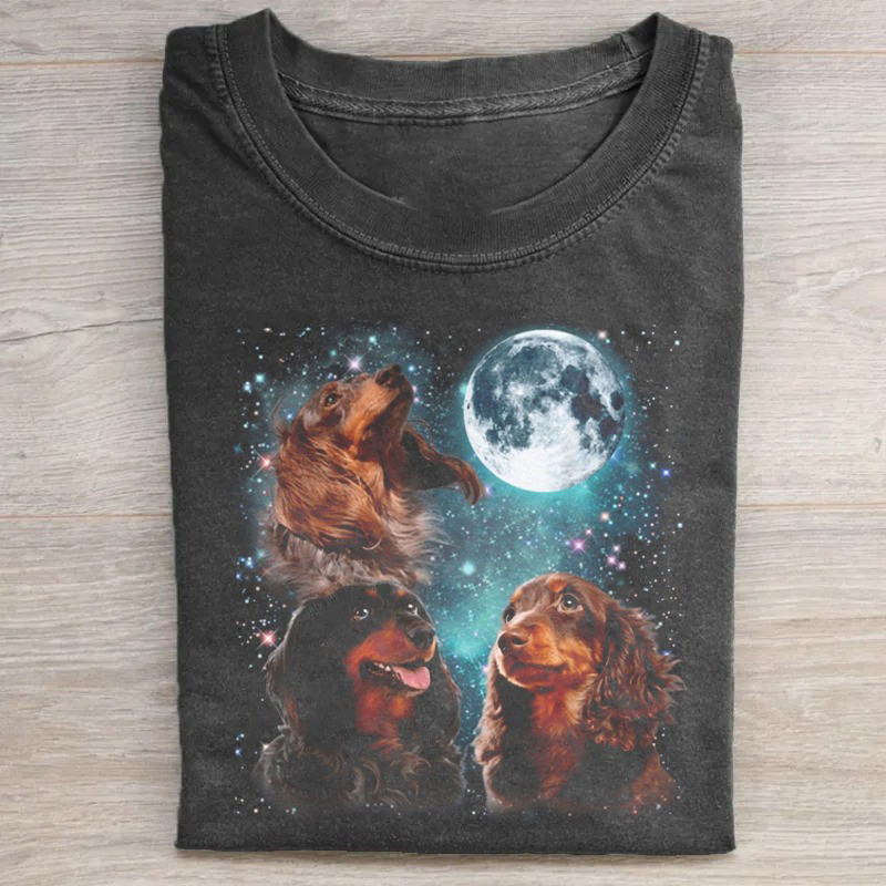 Dachshund Moon T-Shirt Dachshund Lovers Cute Shirt Useful Gifts For Dad Dachshund Moon T-Shirt Dachshund Lovers Cute Shirt Useful Gifts For Dad