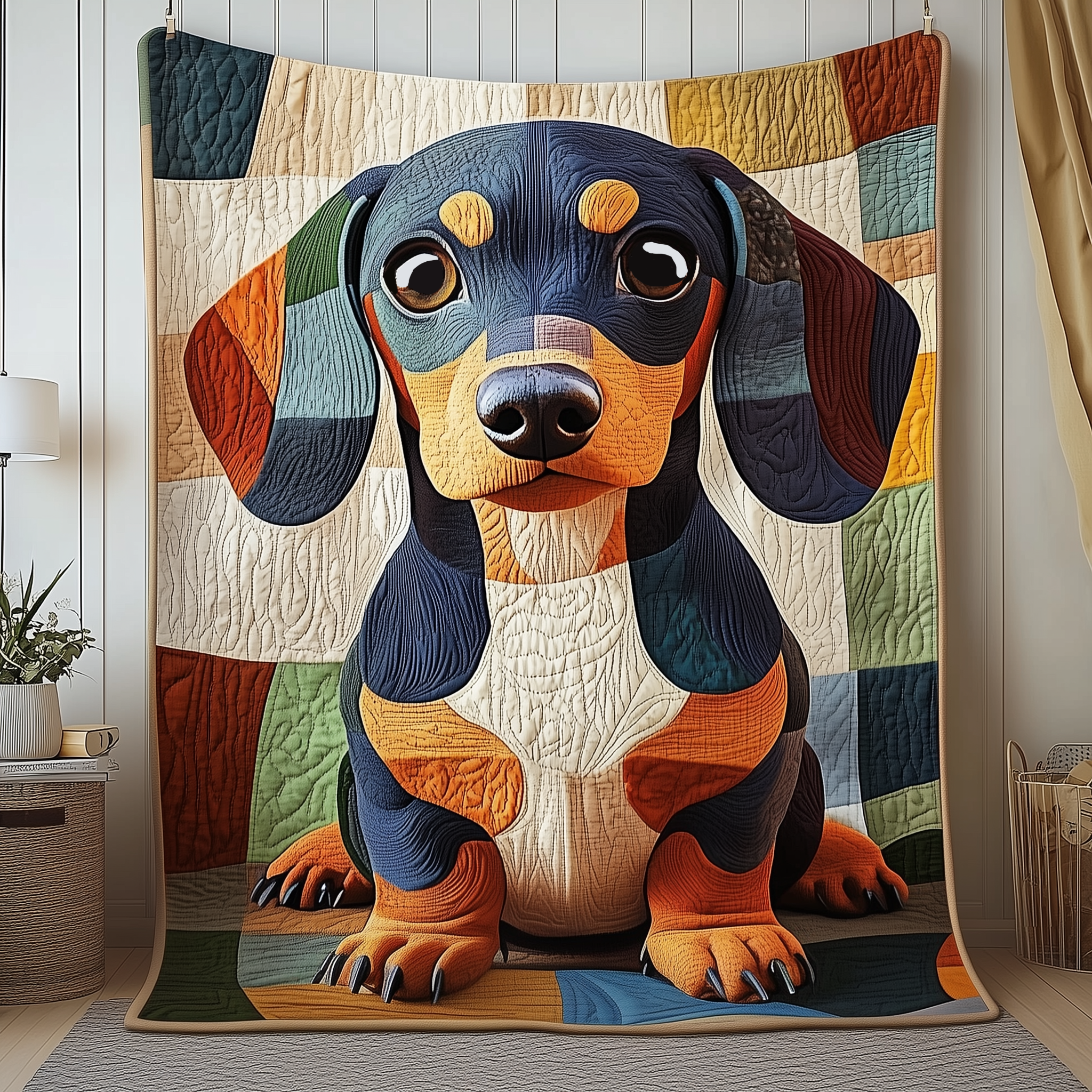 Dachshund Quilted Blanket Feel Inspired by a Blanket That's Anything But Ordinary Dachshund Quilted Blanket Feel Inspired by a Blanket That's Anything But Ordinary