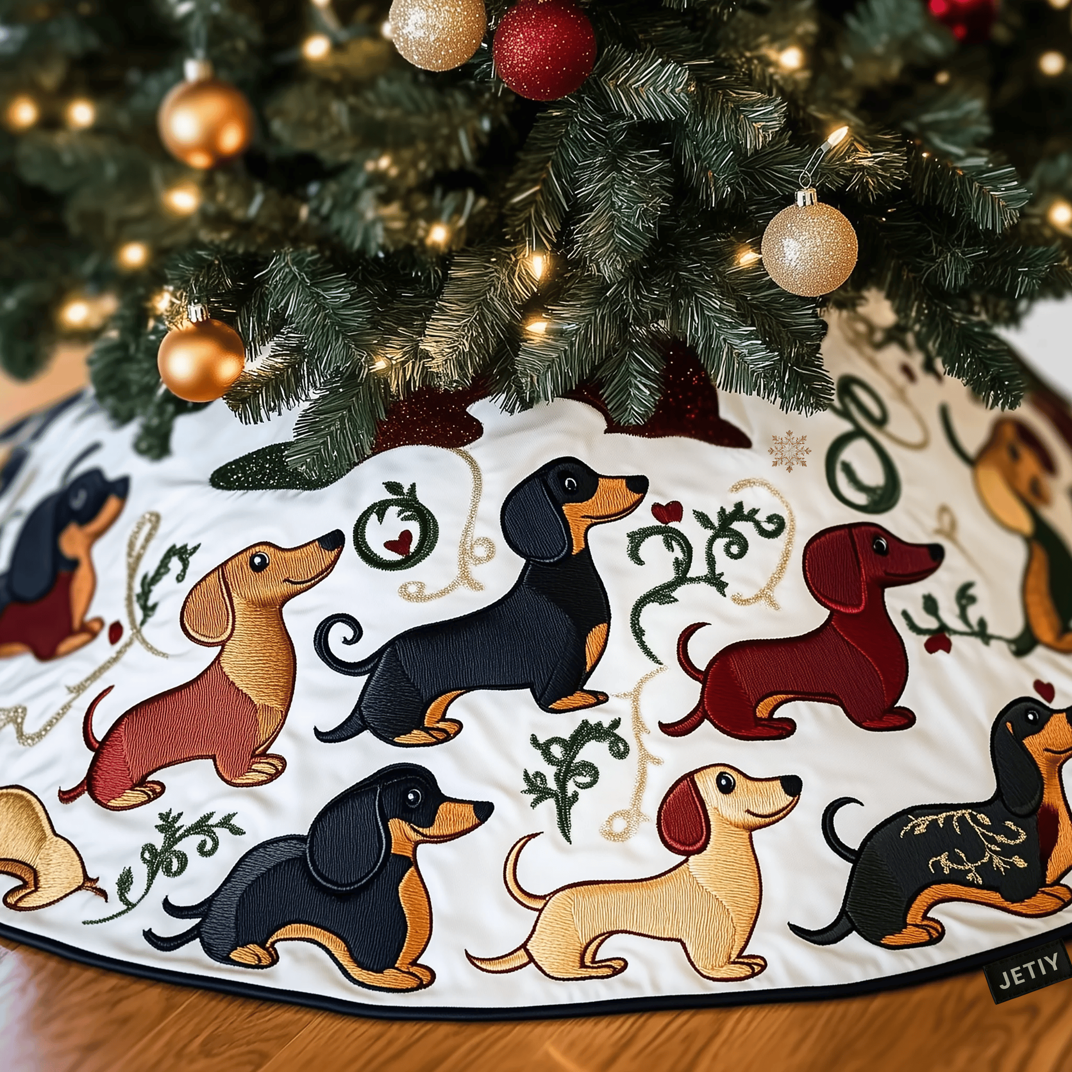 Dachshund Quilted Tree Skirt Celebrate Simplicity and Style with a Protective Tree Skirt Dachshund Quilted Tree Skirt Celebrate Simplicity and Style with a Protective Tree Skirt