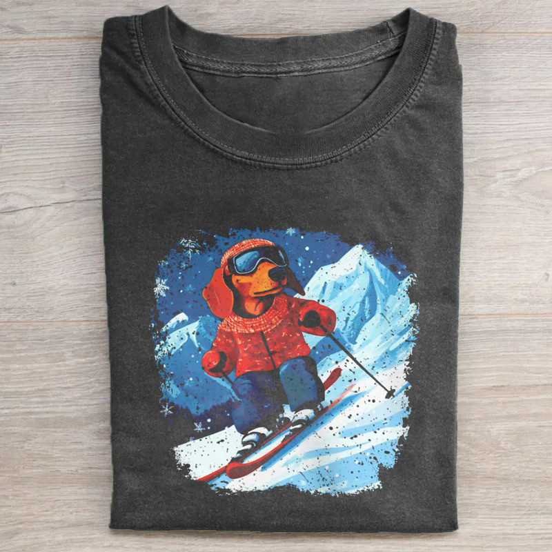 Dachshund Ski T-Shirt Dachshund Lovers Cute Shirt Awesome Mother'S Day Gifts For Mom Dachshund Ski T-Shirt Dachshund Lovers Cute Shirt Awesome Mother'S Day Gifts For Mom