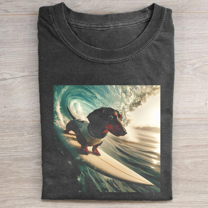 Dachshund T-Shirt Dachshund Surfing Funny Shirt Ideas For Mother'S Day Gifts Dachshund T-Shirt Dachshund Surfing Funny Shirt Ideas For Mother'S Day Gifts
