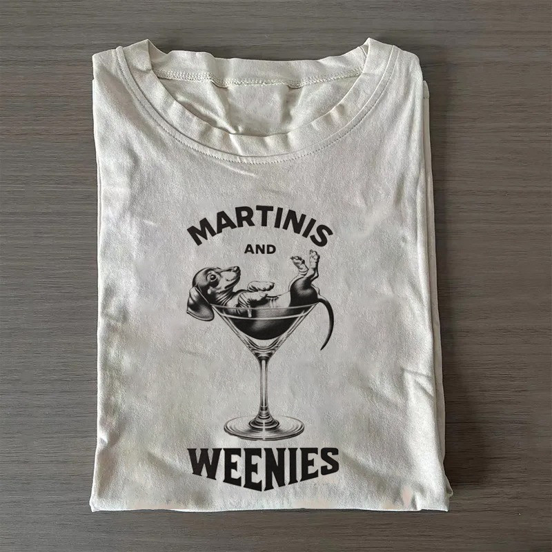 Dachshund T-Shirt Martinis And Weenies Shirt Mother Daughter Gifts Dachshund T-Shirt Martinis And Weenies Shirt Mother Daughter Gifts
