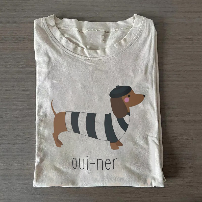 Dachshund T-Shirt Oui-Ner Cute Dachshund Lovers Shirt Bonus Dad Gifts Dachshund T-Shirt Oui-Ner Cute Dachshund Lovers Shirt Bonus Dad Gifts