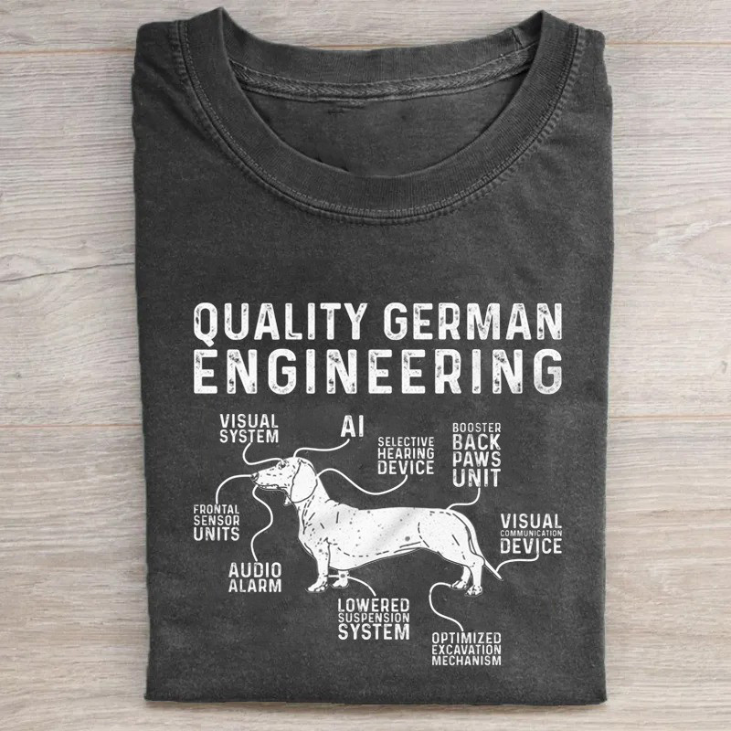 Dachshund T-Shirt Quality German Engineering Shirt Father'S Day Present Ideas Dachshund T-Shirt Quality German Engineering Shirt Father'S Day Present Ideas