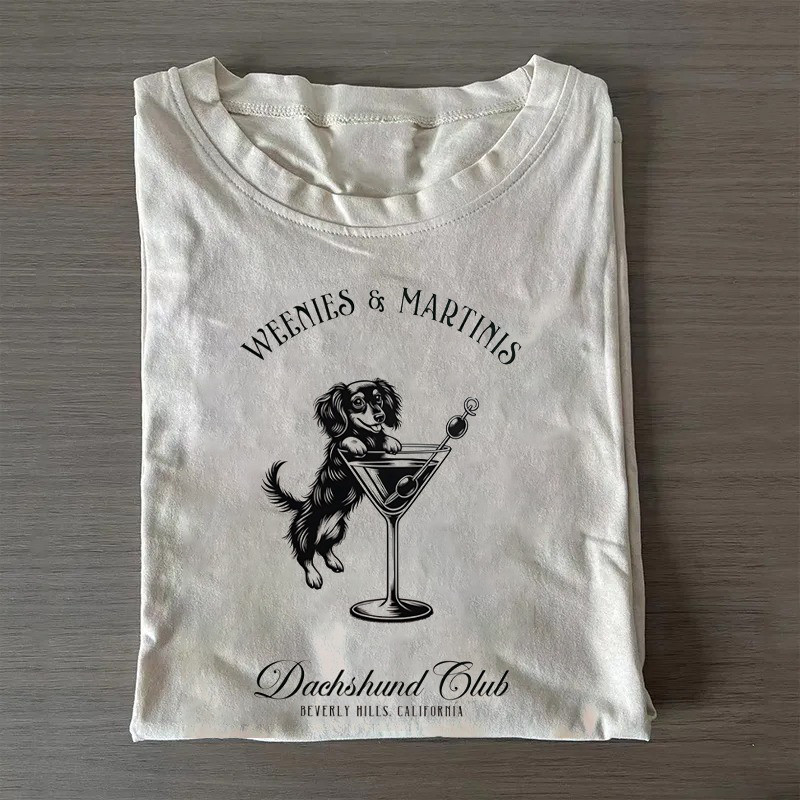 Dachshund T-Shirt Weenies And Martinis Dachshund Club Shirt Cute Mothers Day Gifts Dachshund T-Shirt Weenies And Martinis Dachshund Club Shirt Cute Mothers Day Gifts