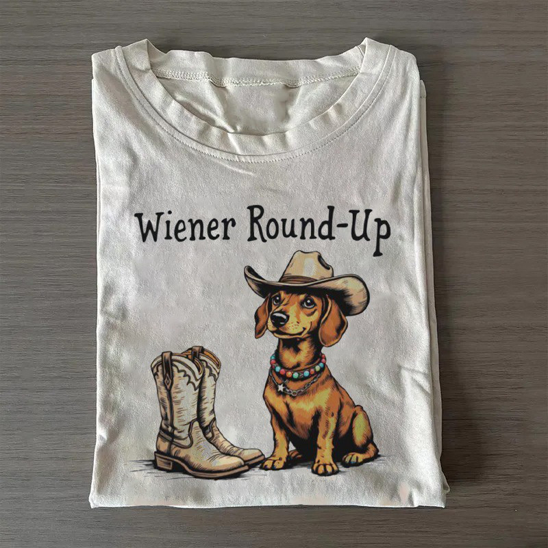 Dachshund T-Shirt Wiener Round Up Shirt Gift Ideas For Mother In Law Dachshund T-Shirt Wiener Round Up Shirt Gift Ideas For Mother In Law