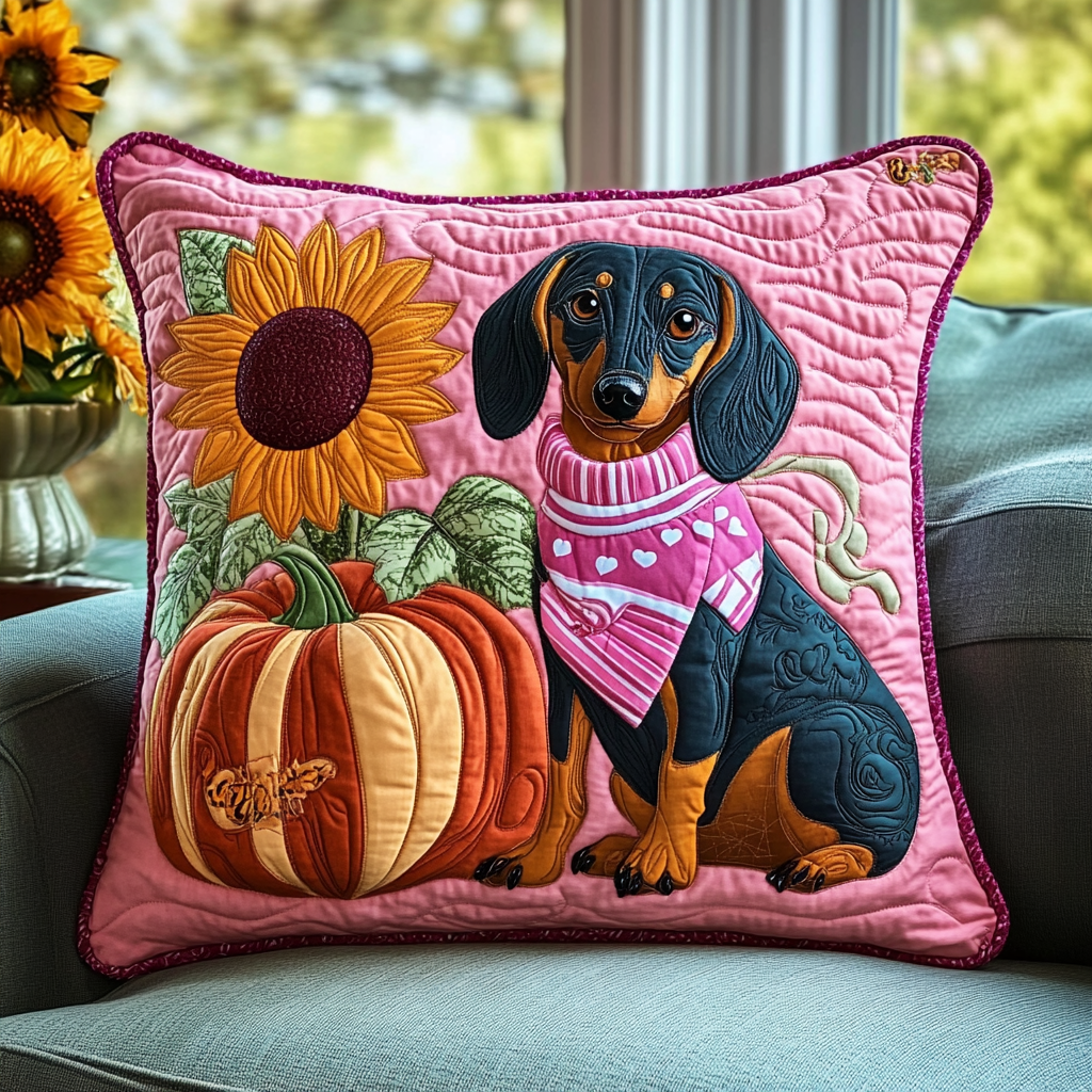 Dachshund Wear Pink Quilted Pillow Case Celebrate Comfort Like Never Before Dachshund Wear Pink Quilted Pillow Case Celebrate Comfort Like Never Before