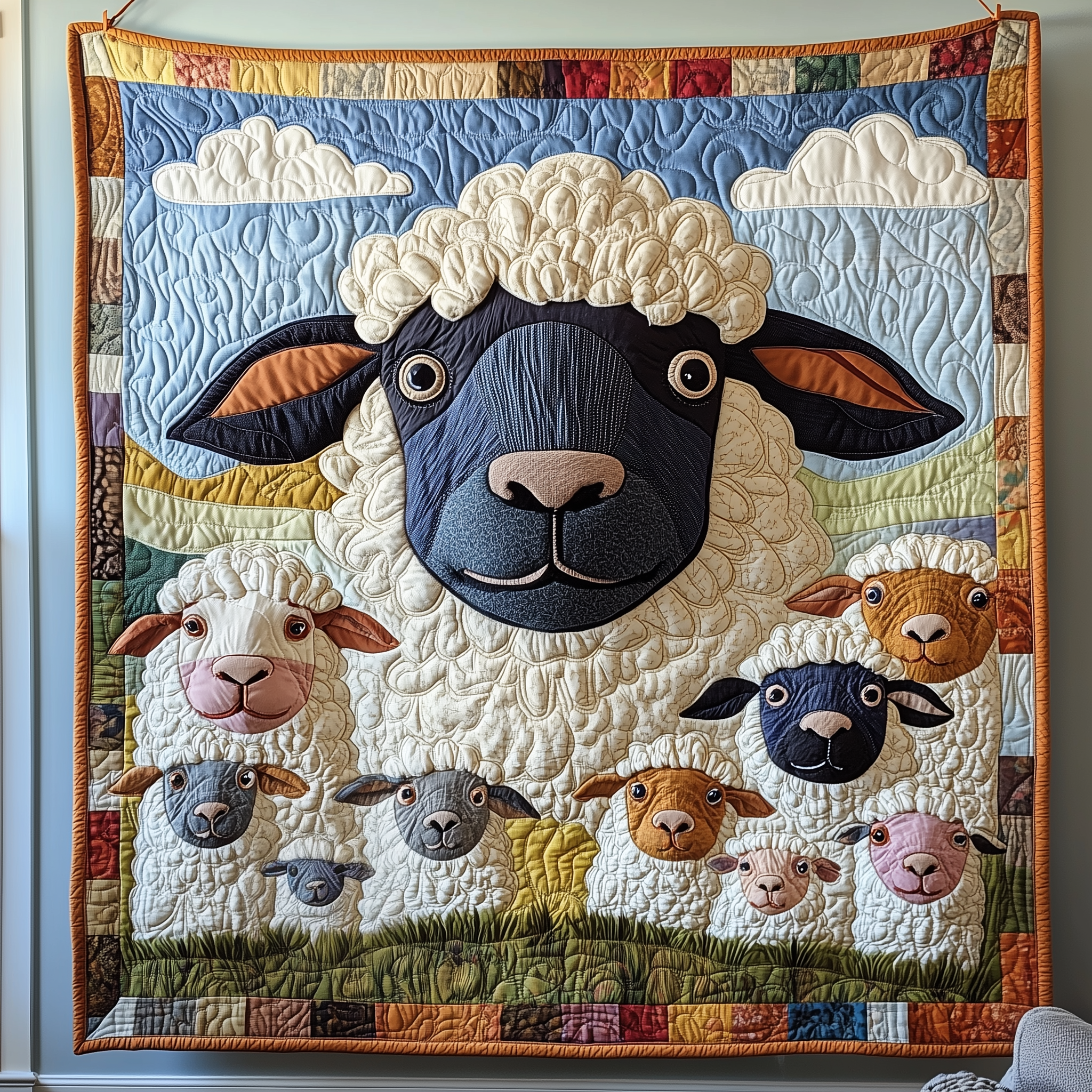 Dazzling Sheep Delight Quilted Blanket Best Throw Blanket Mother's Day Gift Ideas For Wife Dazzling Sheep Delight Quilted Blanket Best Throw Blanket Mother's Day Gift Ideas For Wife